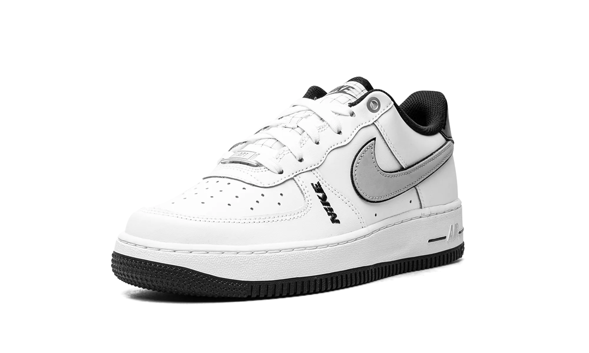 Comfort Ride Free Movement AIR FORCE 1 LV8 GS "Motocross White Grey Black"