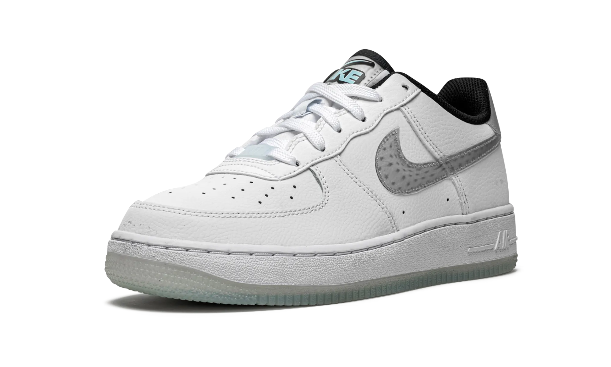 Quick Lacing Fit Modern Vibe Air Force 1 LV8 KSA GS "White / Glacier Blue"