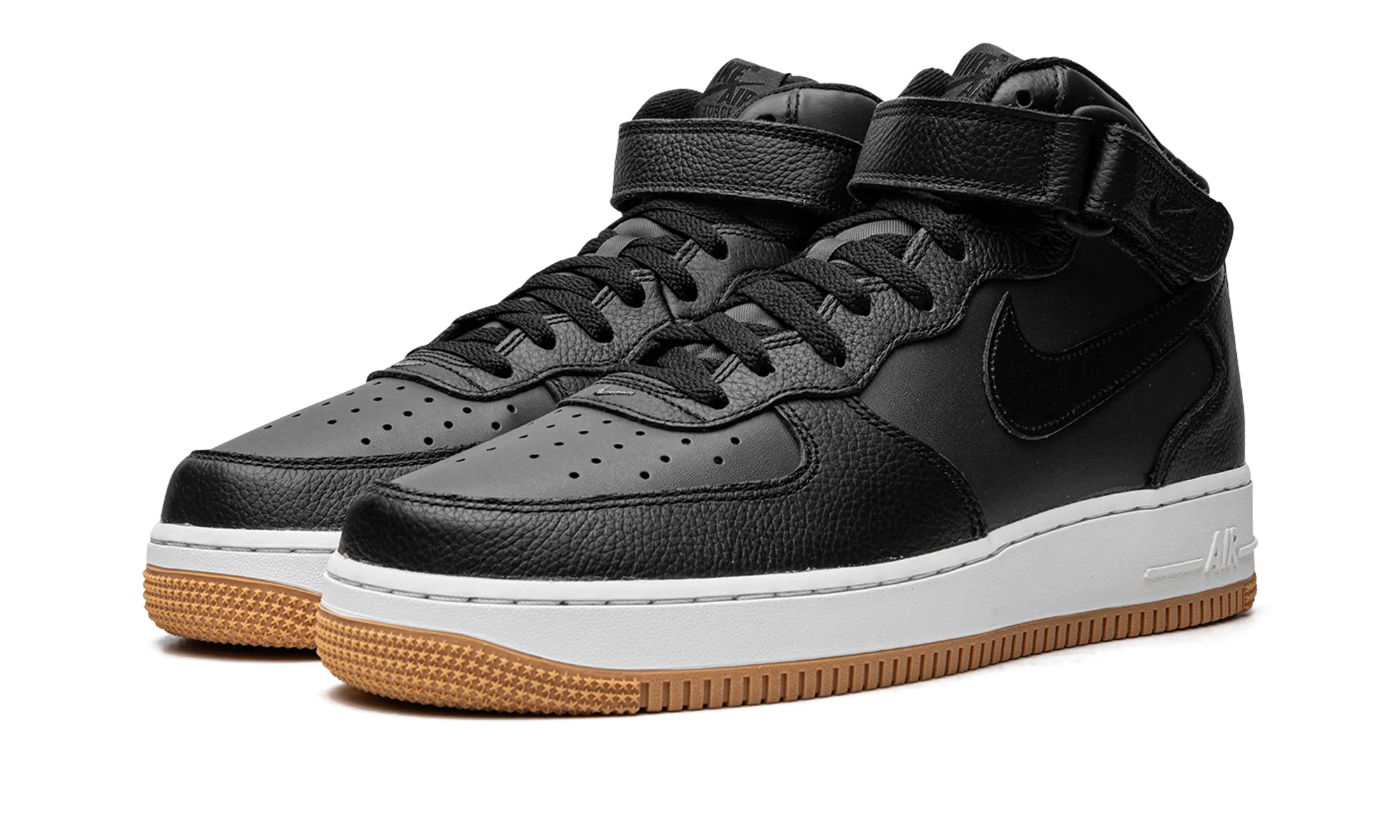 Air Force 1 Mid '07 LX "Black/Gum" Foot Security Toe Zone