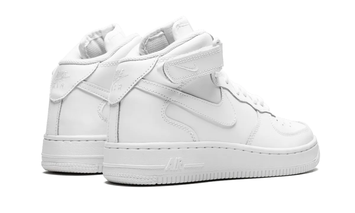 Air Force 1 MID GS "Triple White" Flat Surface