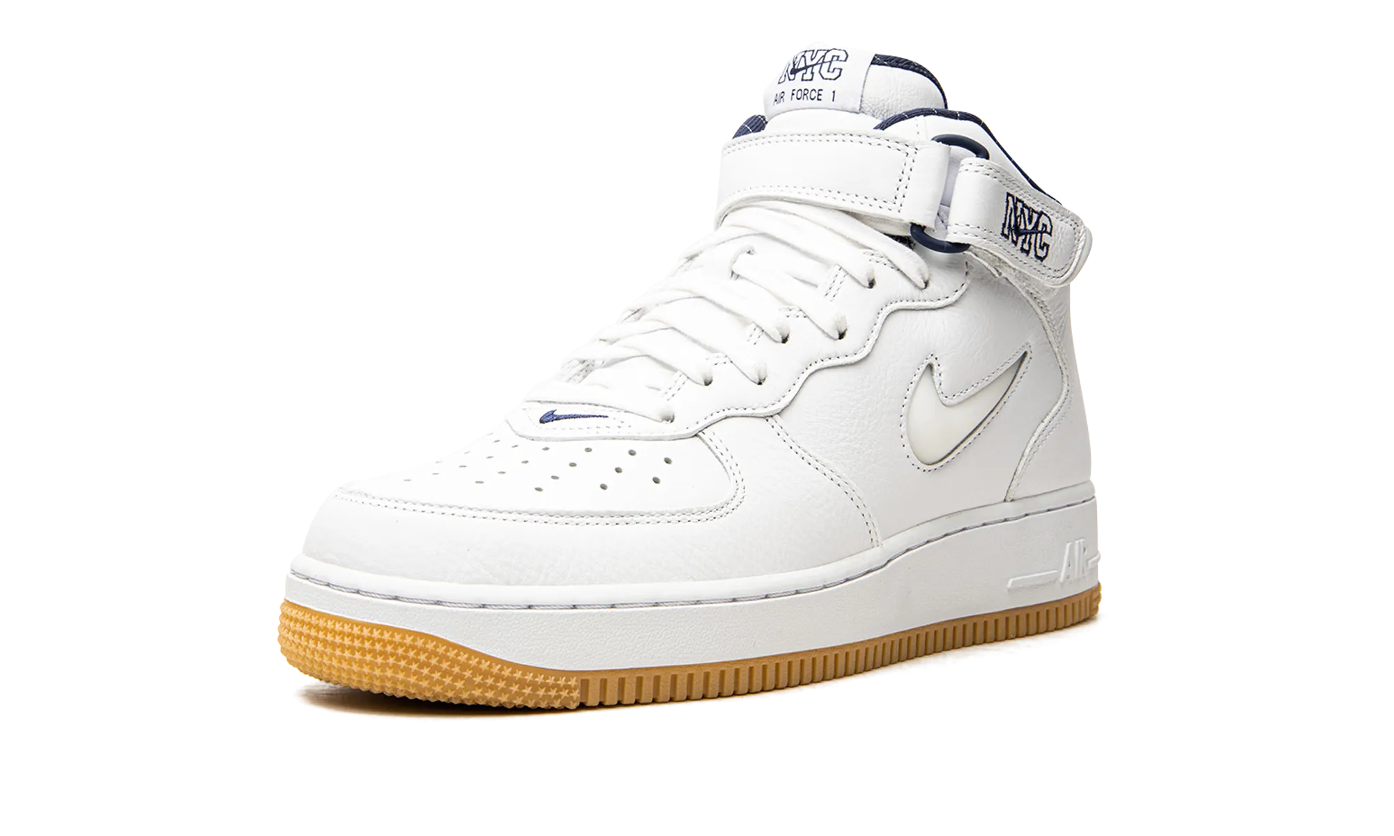 Side Impact Air Force 1 Mid Jewel QS "NYC - Yankees"
