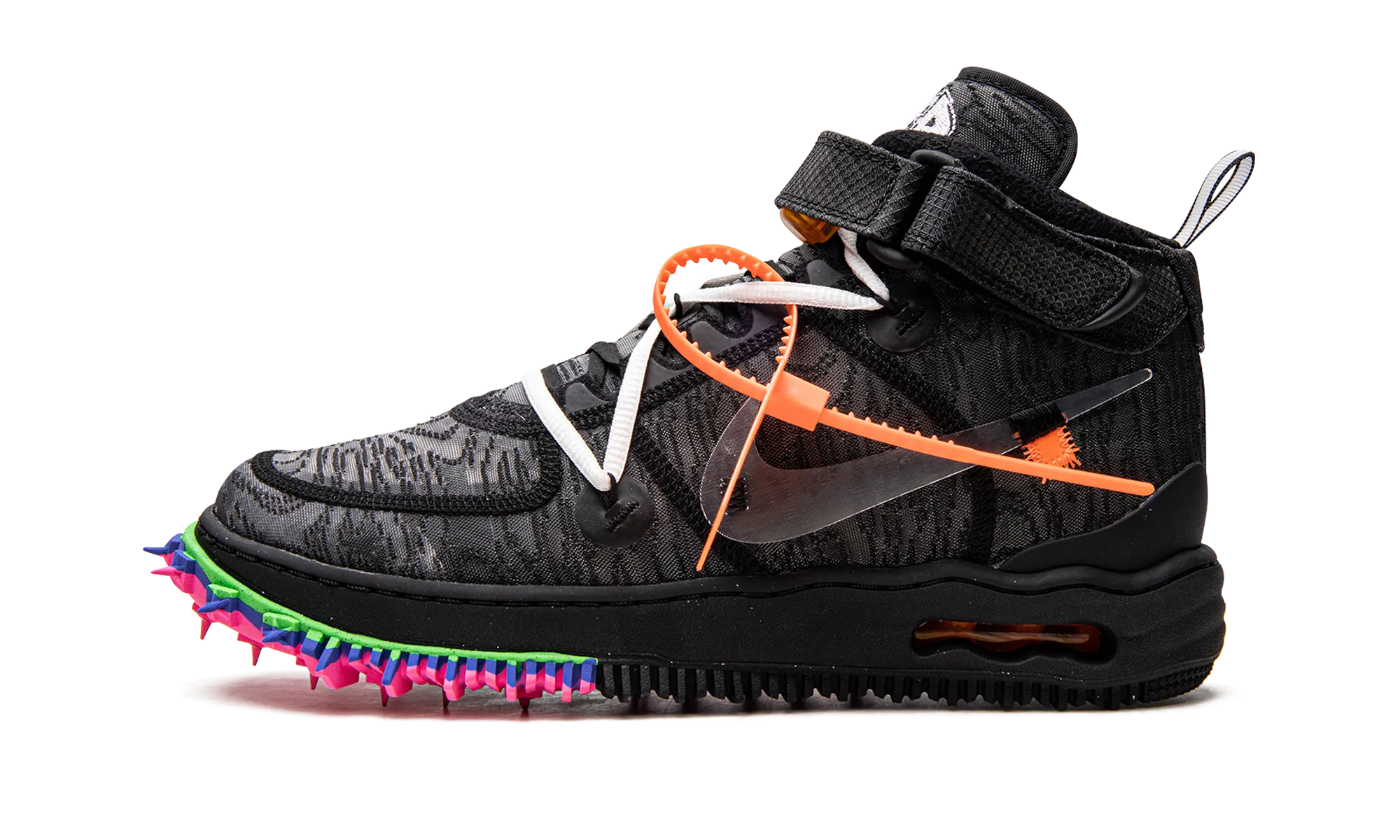 Breathable Ride Air Force 1 Mid "Off-White - Black"