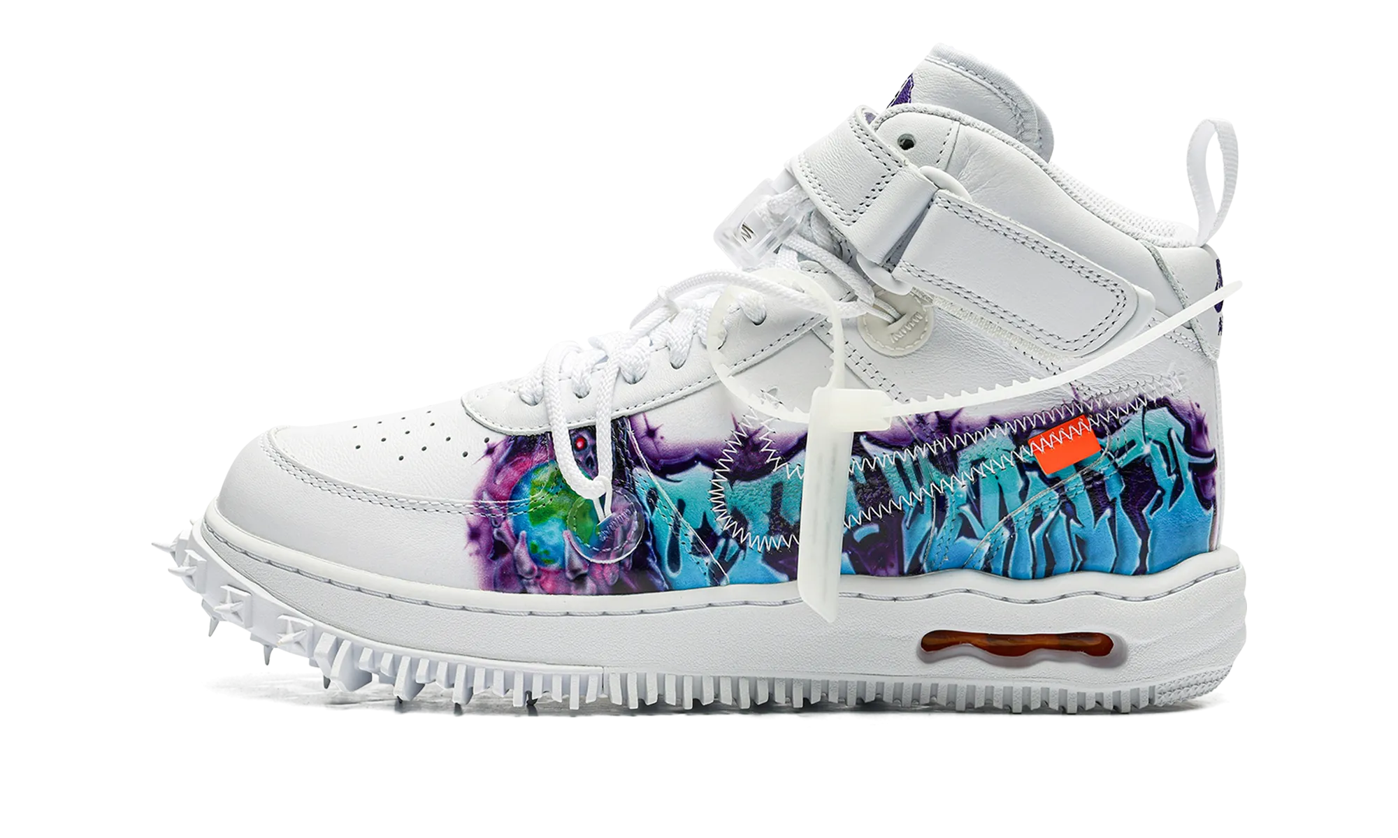 Air Force 1 Mid "Off-White - Graffiti White" Anti Slip Feature Force Control