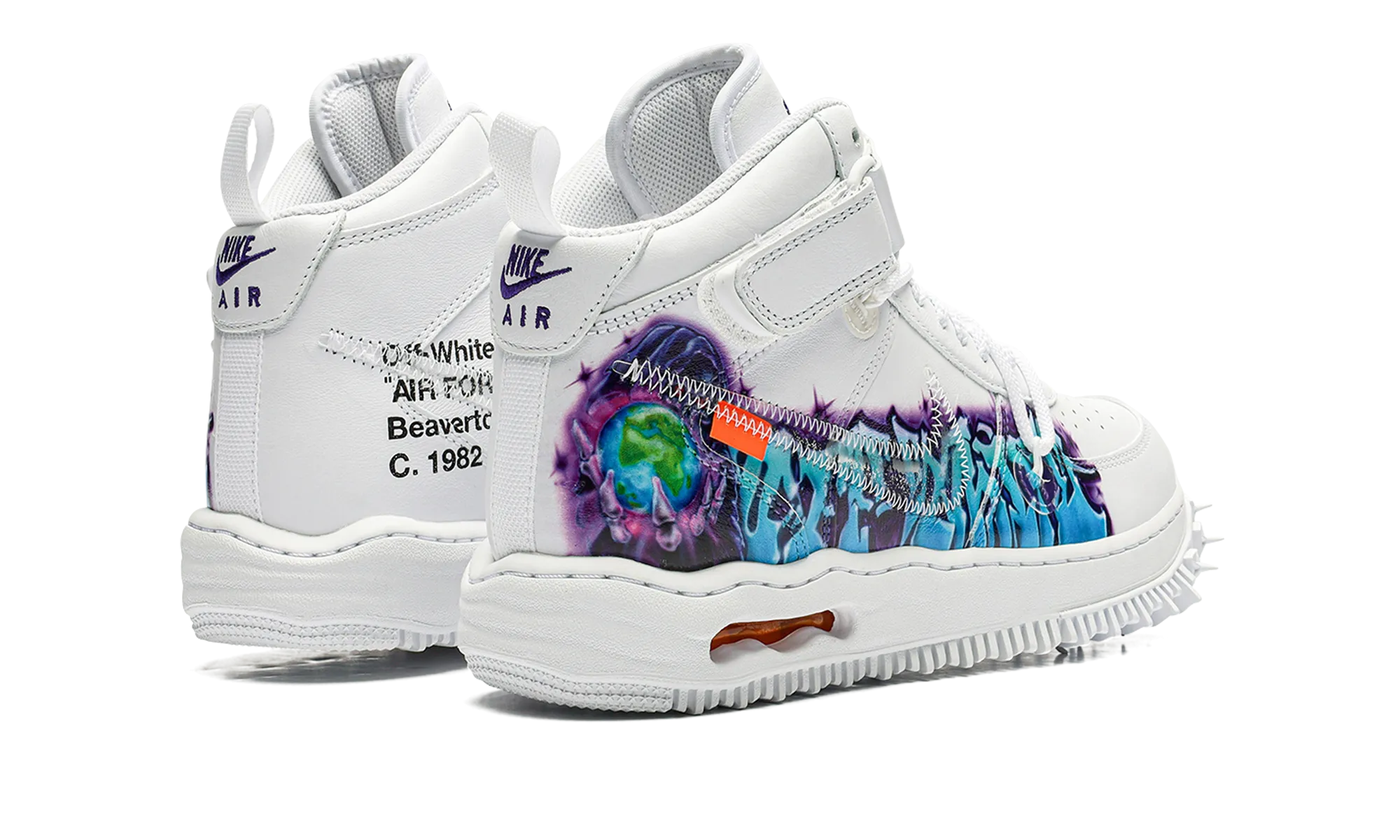 Timeless Style Air Force 1 Mid "Off-White - Graffiti White"