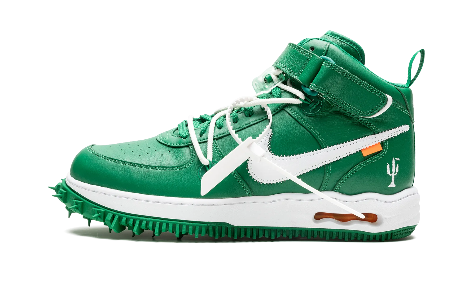 Kickflip Ready Board Coverage Air Force 1 Mid "Off-White - Pine Green"