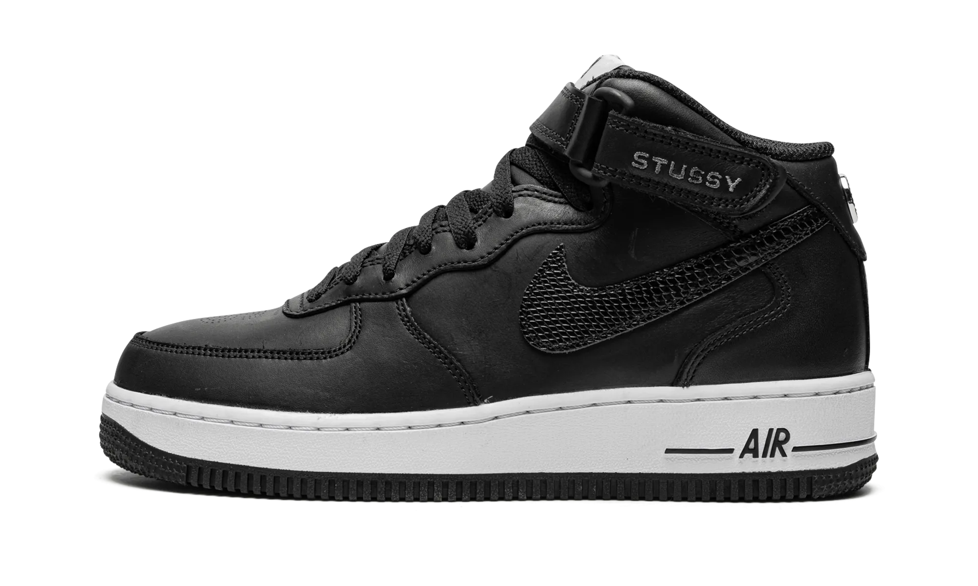 Force Control Soft Step Air Force 1 Mid "Stussy - Black"