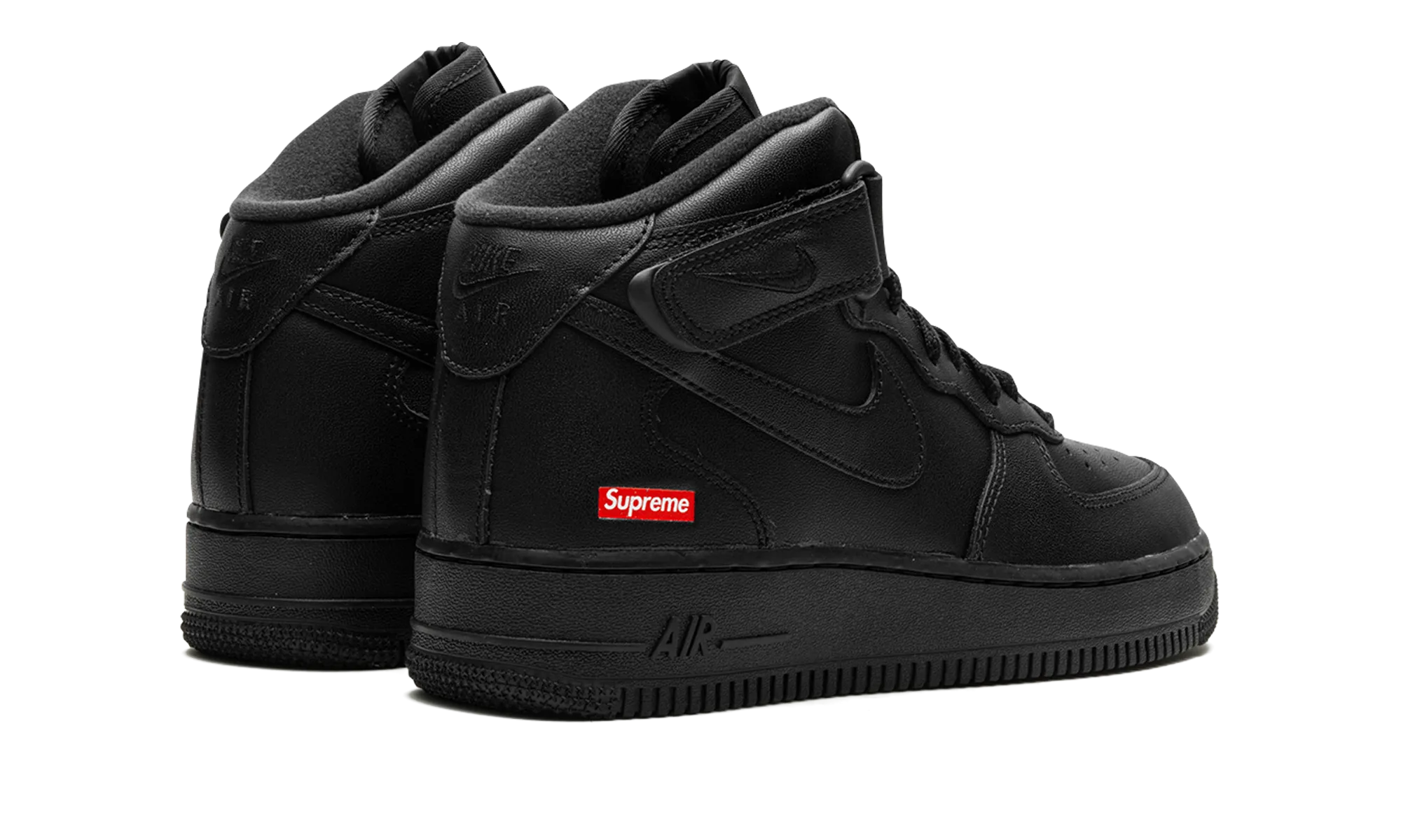 Lightweight Feel Comfort Wear Air Force 1 Mid "Supreme - Mini Box Logo Black"
