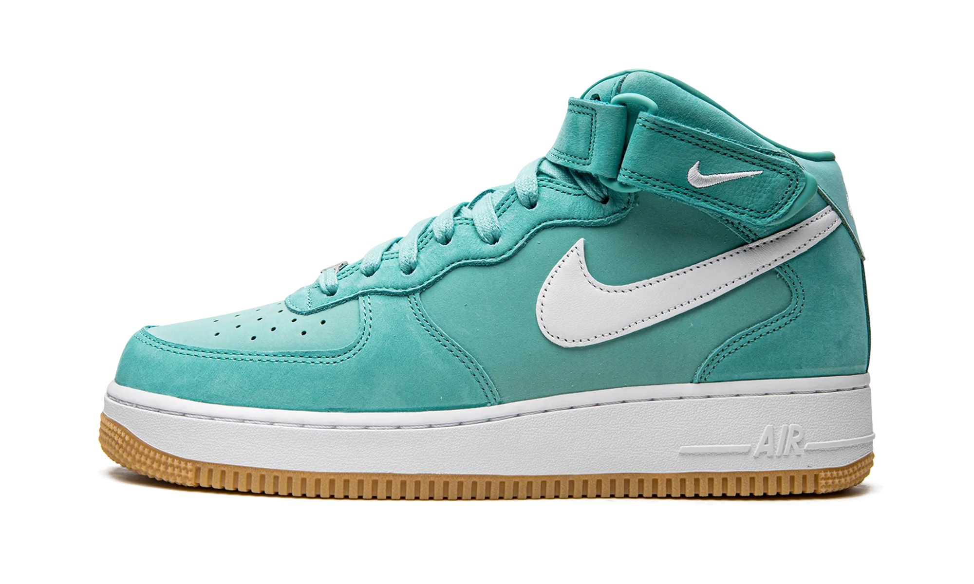 Air Force 1 Mid "Washed Teal" Extended Ride flex design