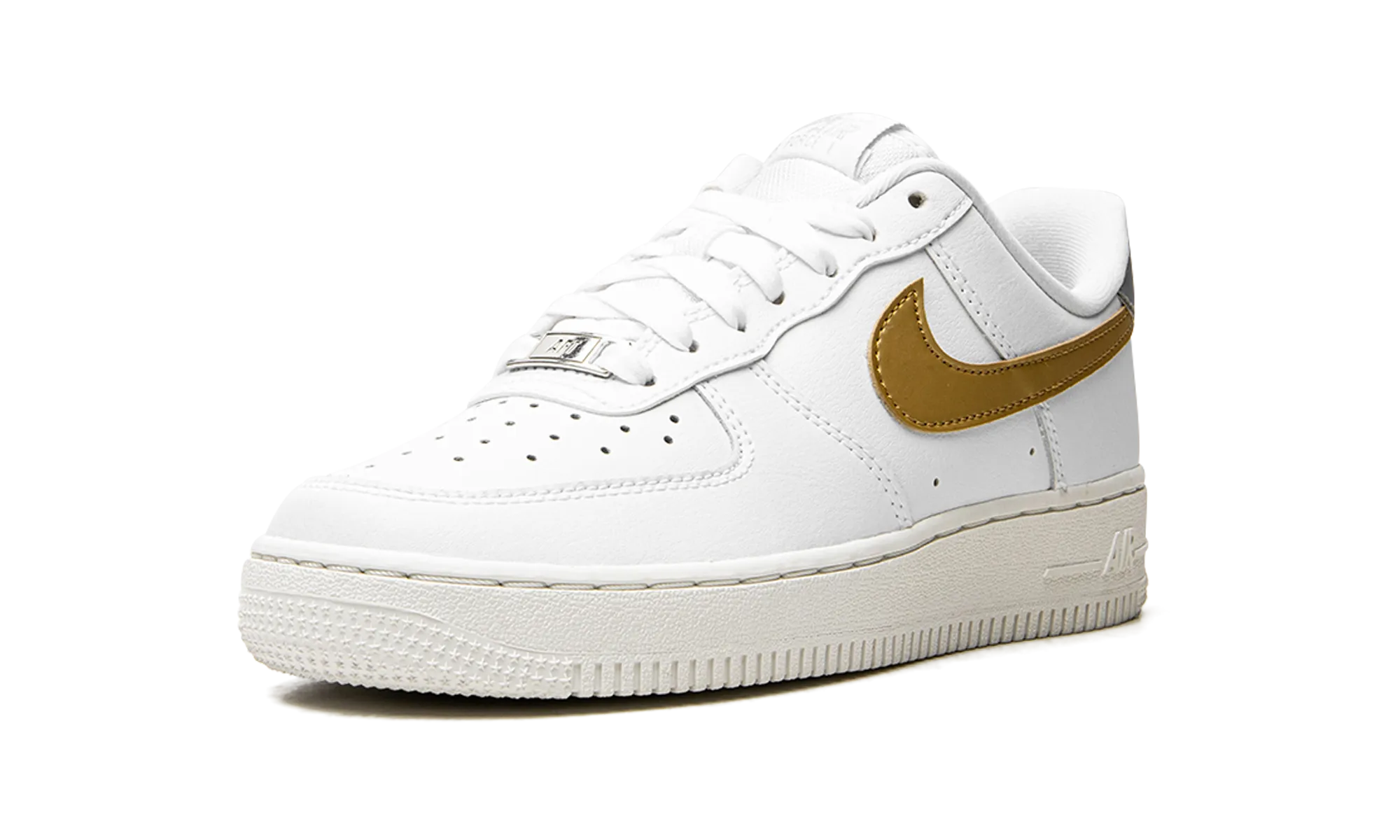Skate Ready Performance Outdoor Leisure AIR FORCE 1 MNS WMNS "White / Gold / Silver"