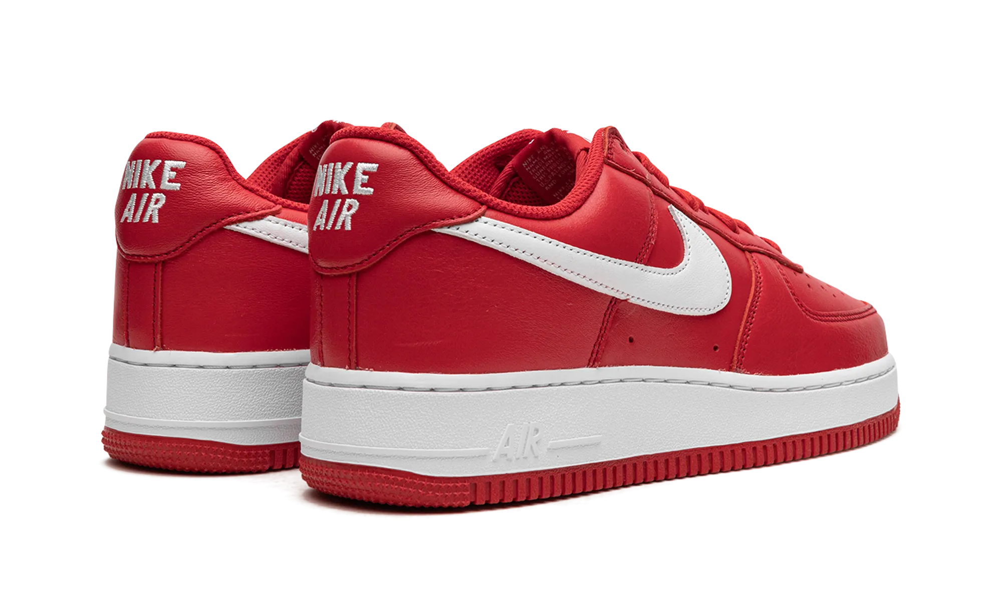 Heat resistant Smooth Cushion Air Force 1 "Color Of The Month - Red"
