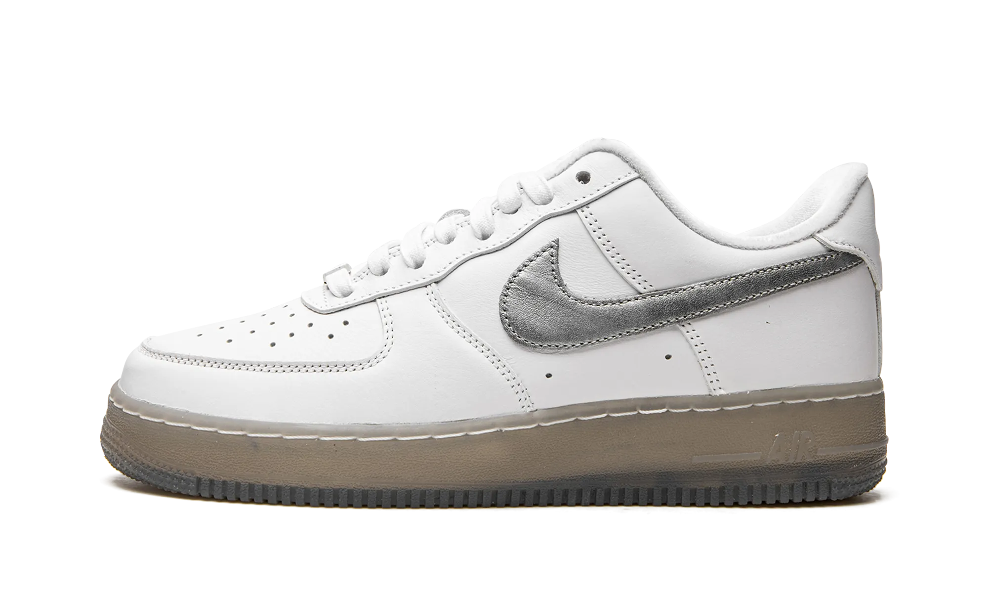 Ventilated Sides Air Force 1 "White / Metallic Silver"