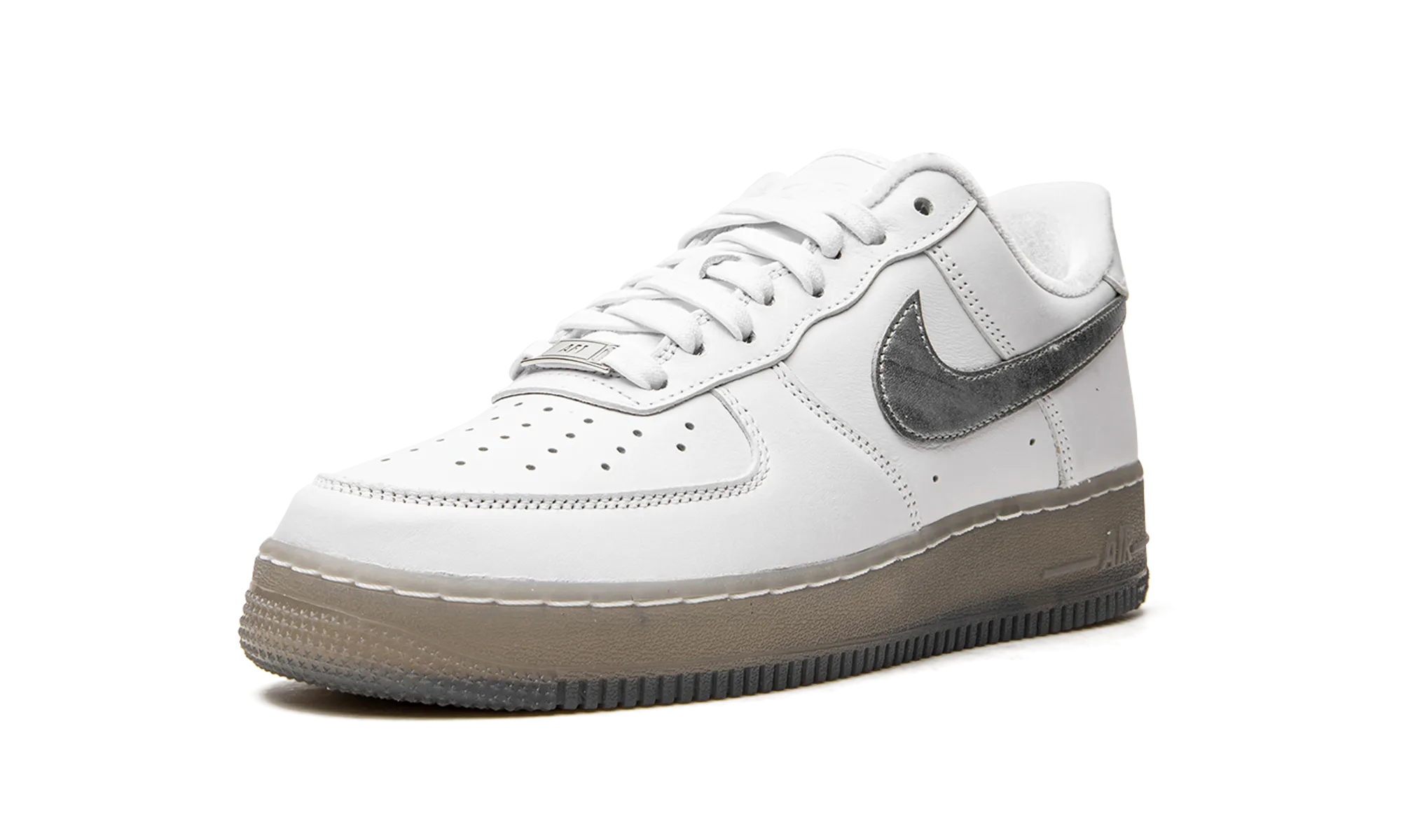 Air Force 1 "White / Metallic Silver" Grip Action