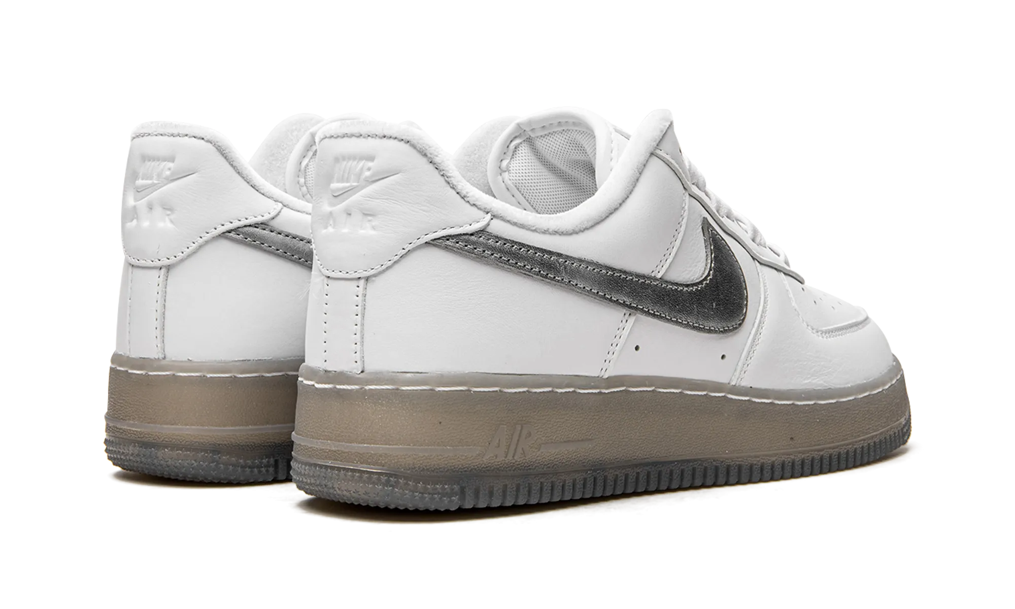 Slip Resistant Comfort Shape Air Force 1 "White / Metallic Silver"