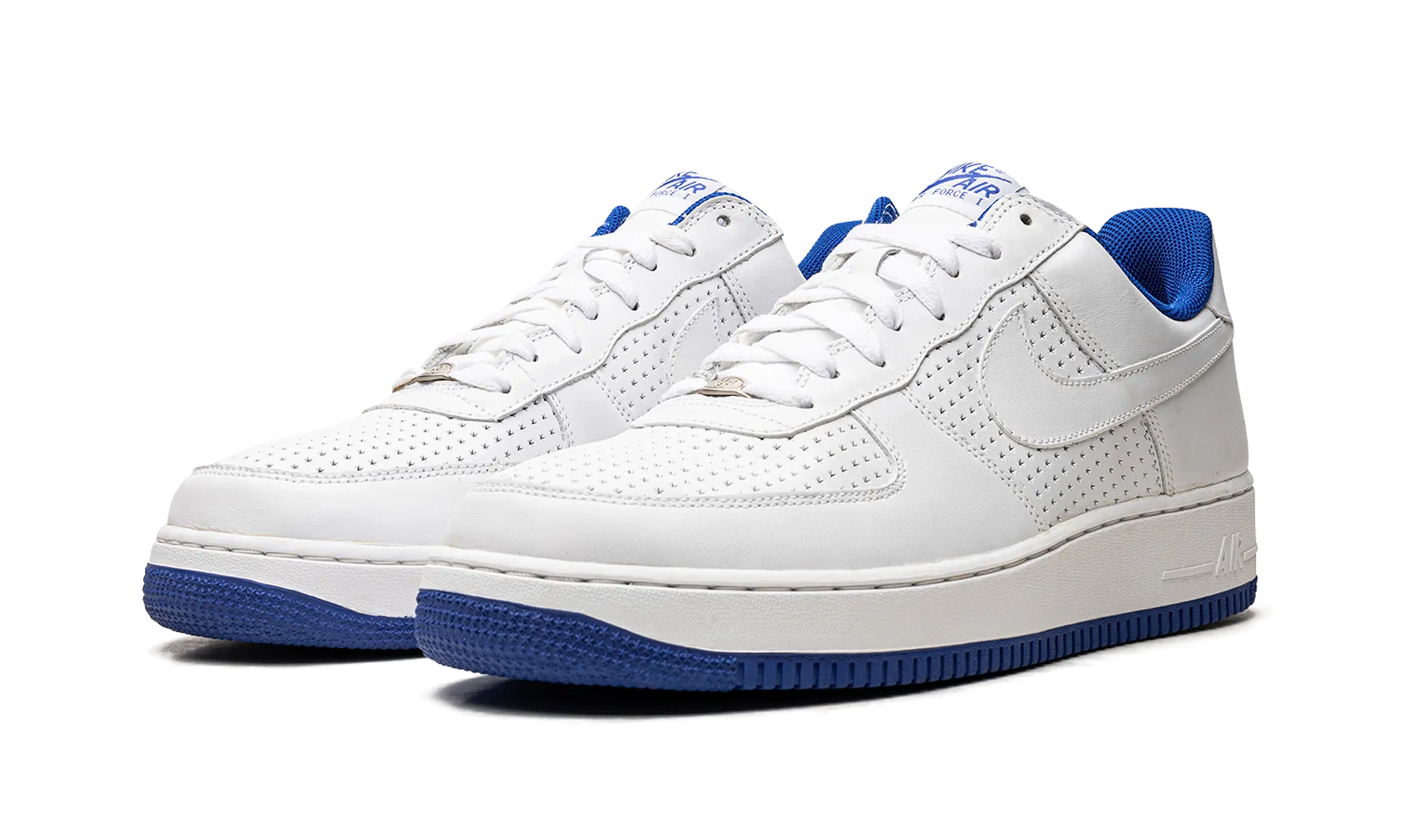 Air Force 1 "White / Royal 2006" skateboard ride Layered Support
