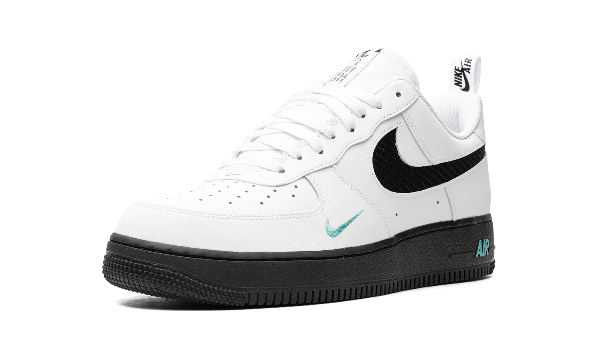 Comfort Feel Resilient Air Force 1 "White/Black Teal"