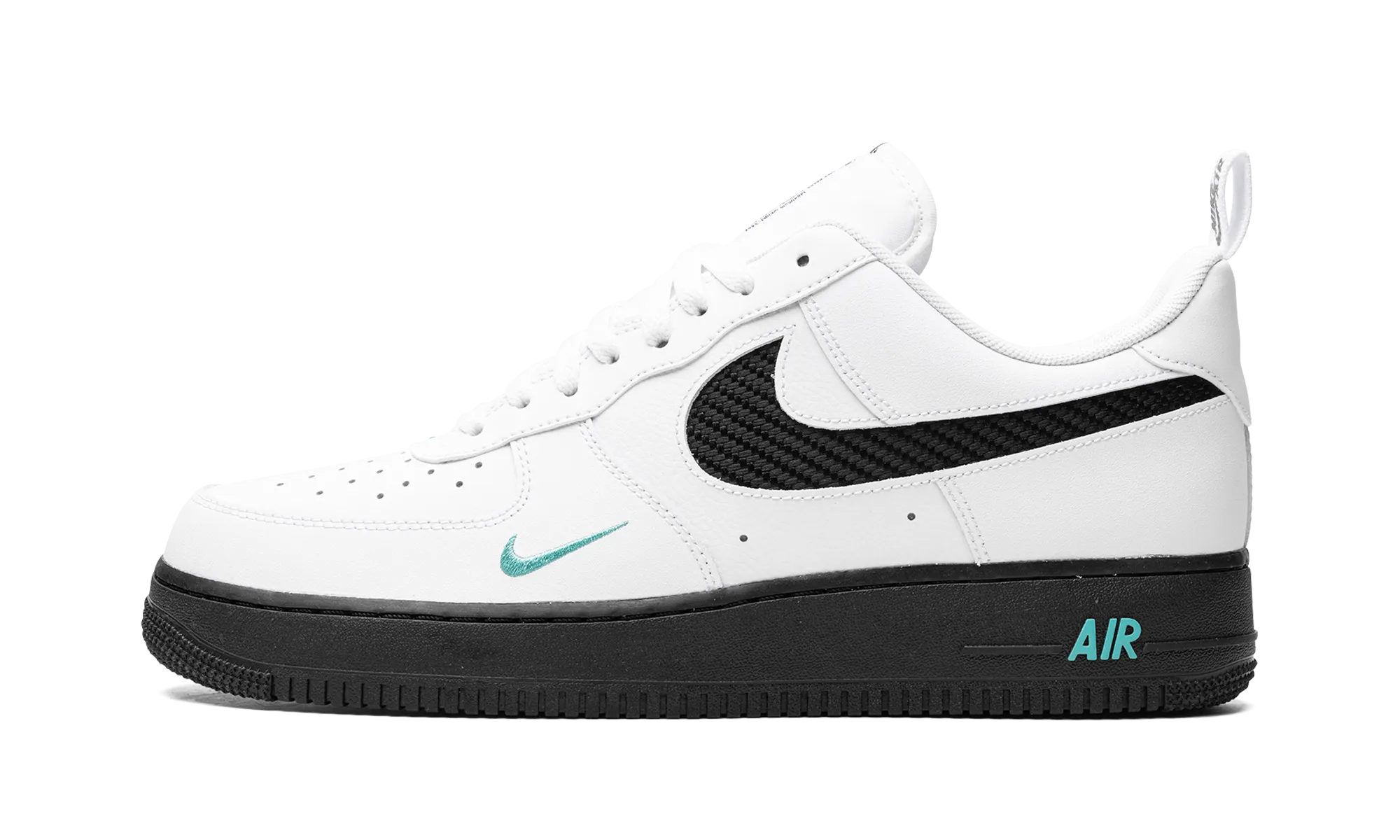 Fresh Vibe Loose Fit Air Force 1 "White/Black Teal"