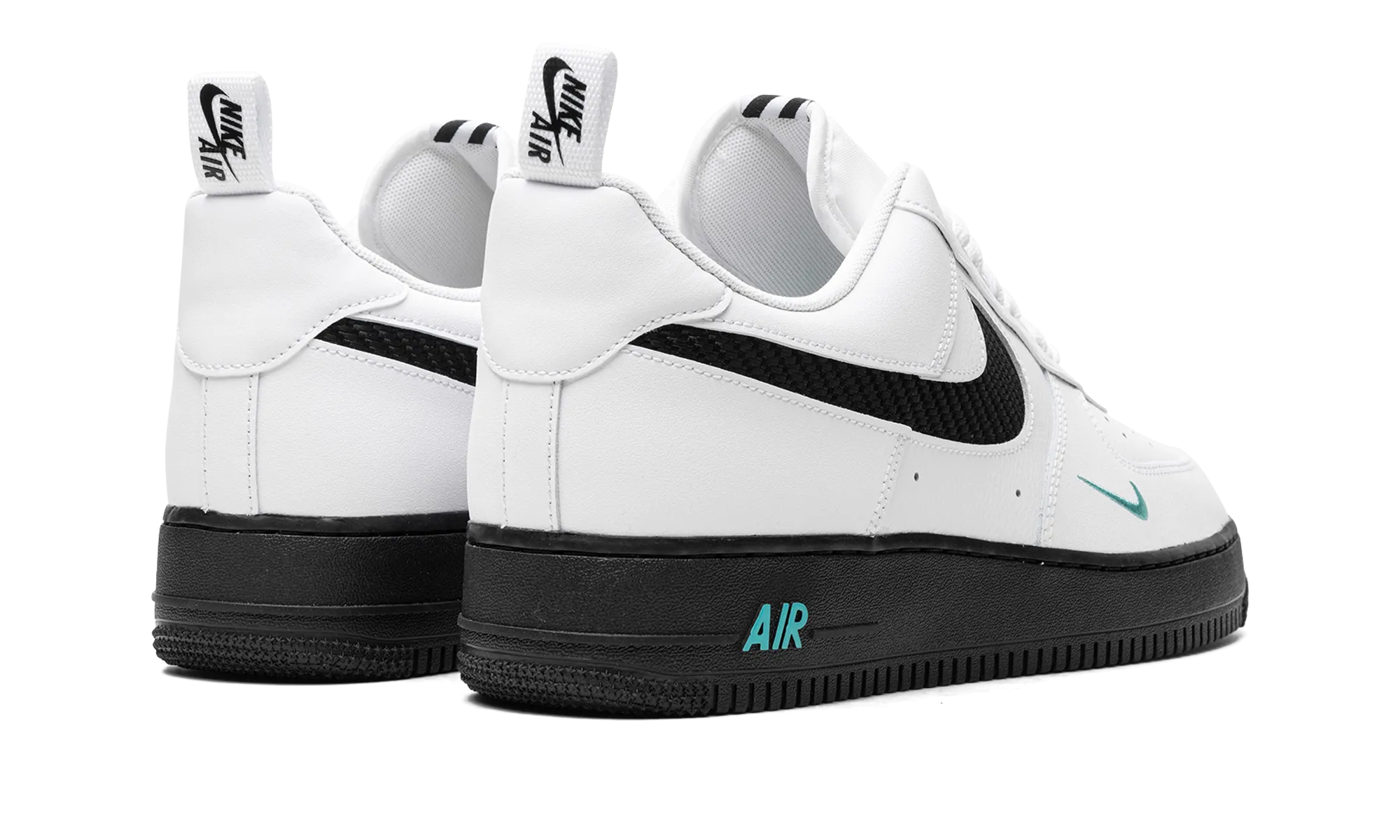 Jump Control Air Force 1 "White/Black Teal"