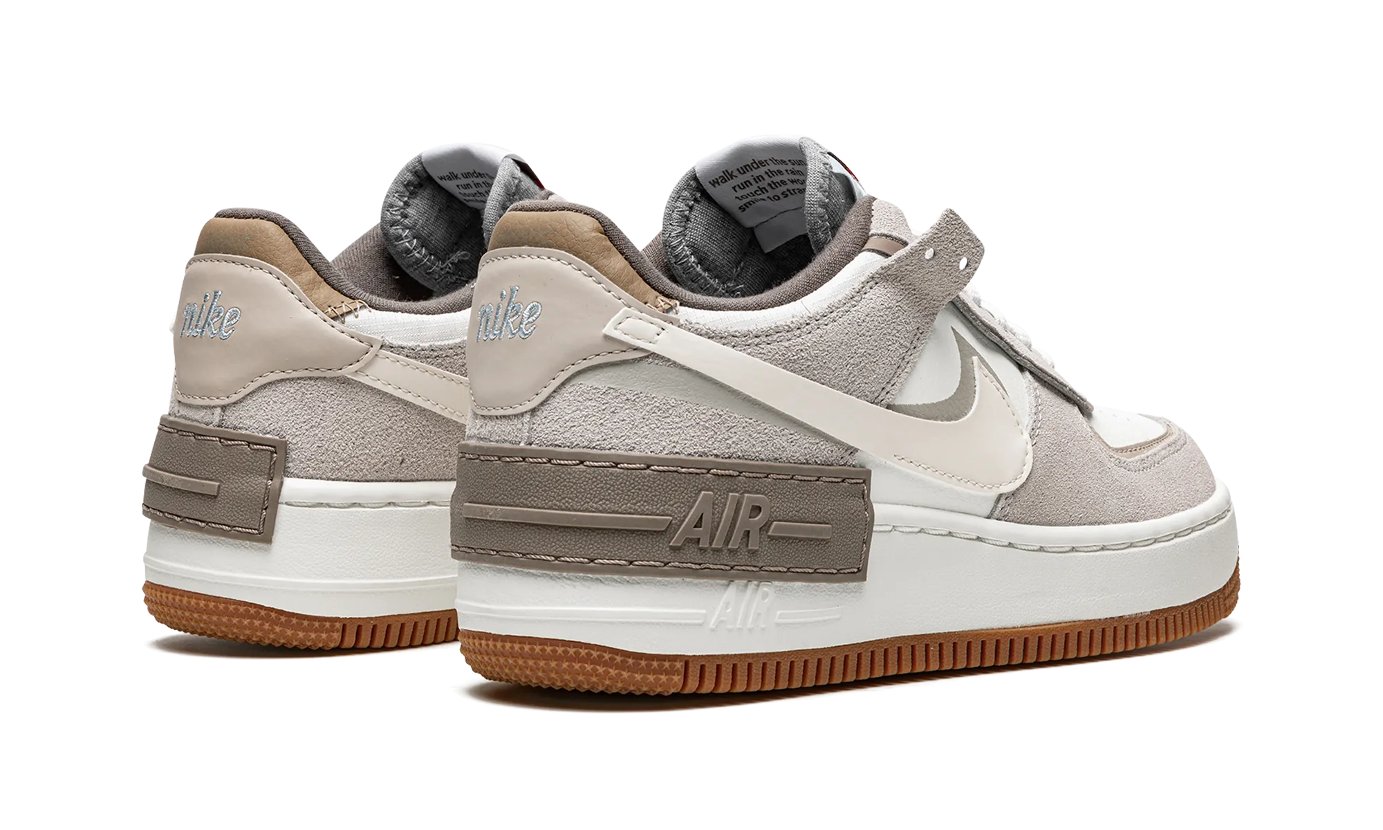 AIR FORCE 1 SHADO MNS WMNS "Sail / Pale Ivory" Soft Material Slide Zone