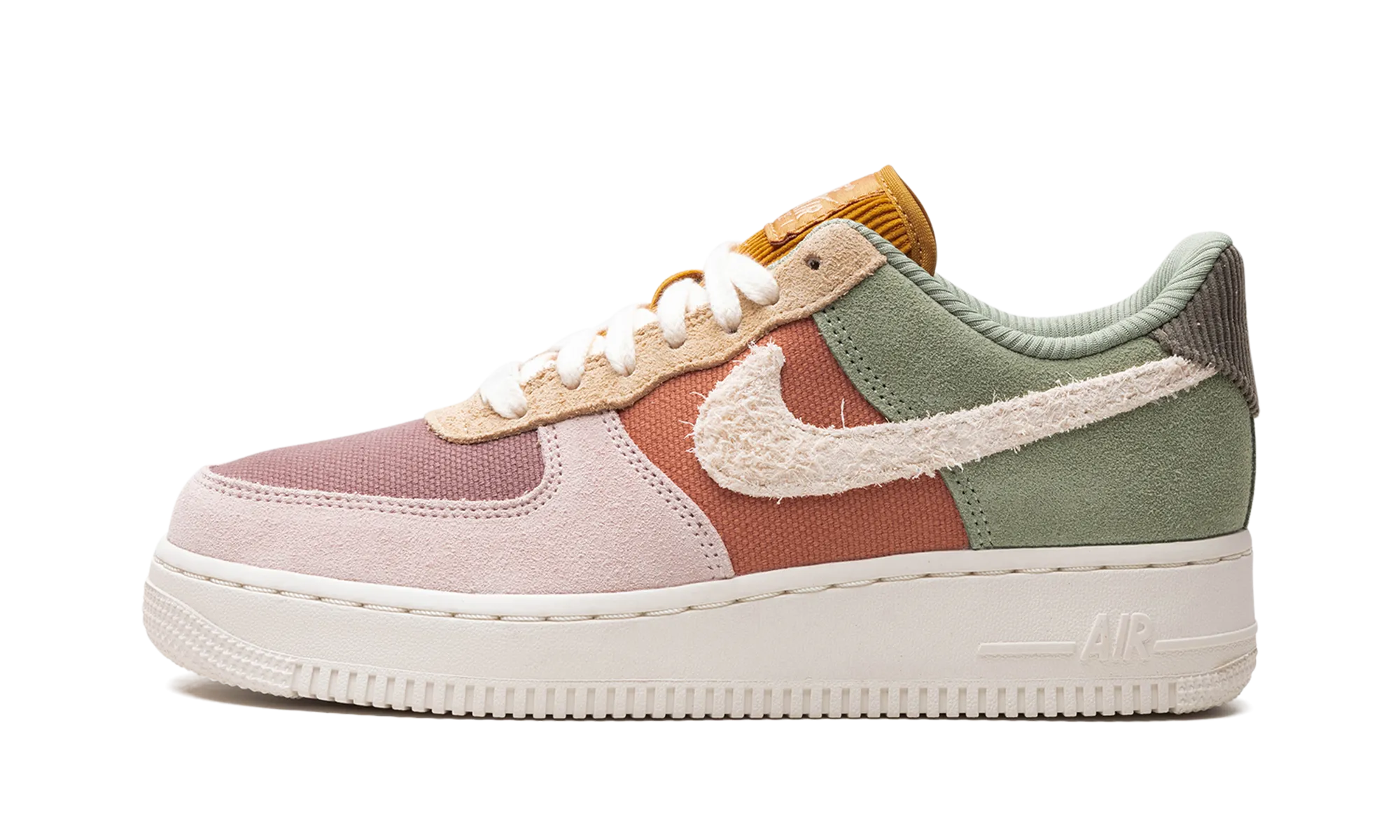 AIR FORCE 1 WMNS "Oil Green" Durable Leather Tread Support