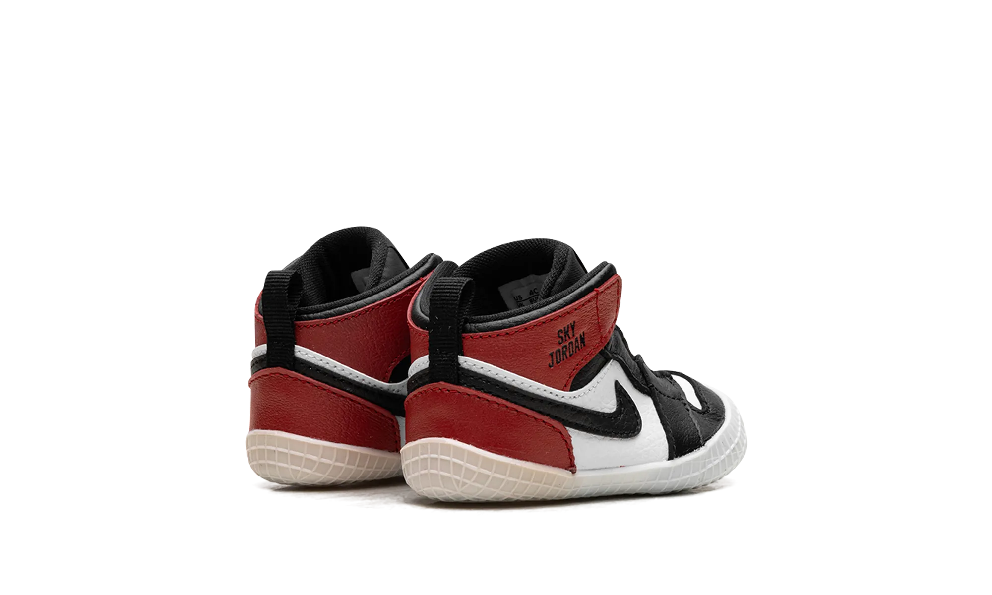 Air Jordan 1 Crib Bootie "Black Toe Reimagined" Wireless Lacing Tech Elastic tongue