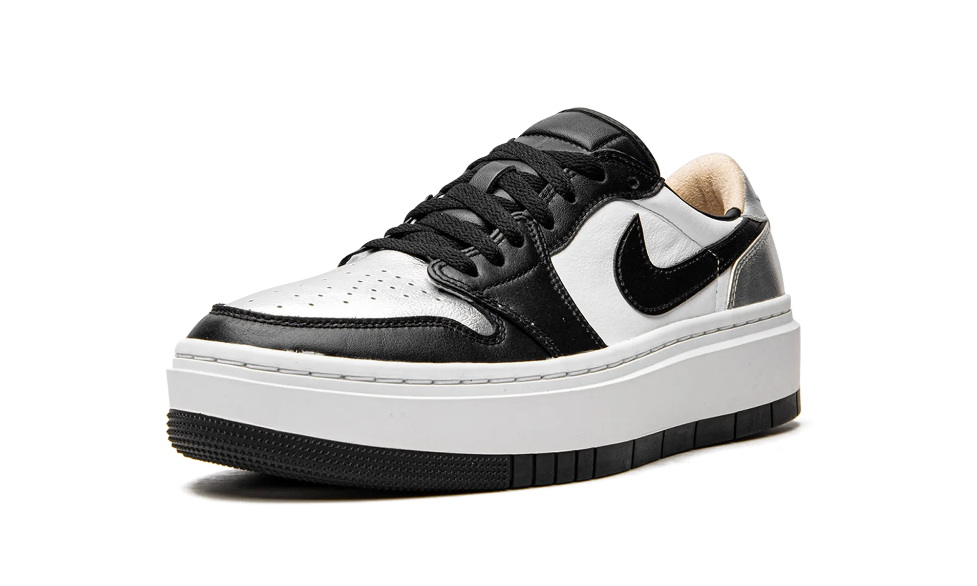 AIR JORDAN 1 ELEVATE LOW WMNS "Silver Toe" Modern Frame Ultra Breathable Upper
