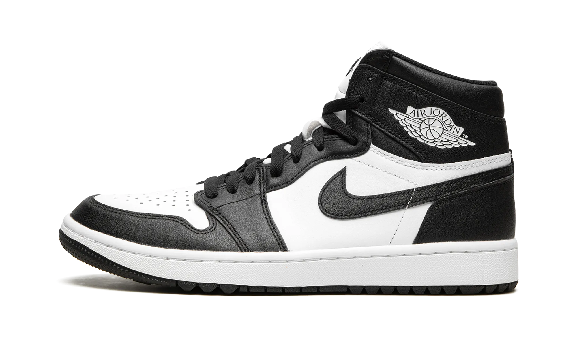 Contemporary Fit Elastic Straps Air Jordan 1 High Golf "Black / White - Panda"
