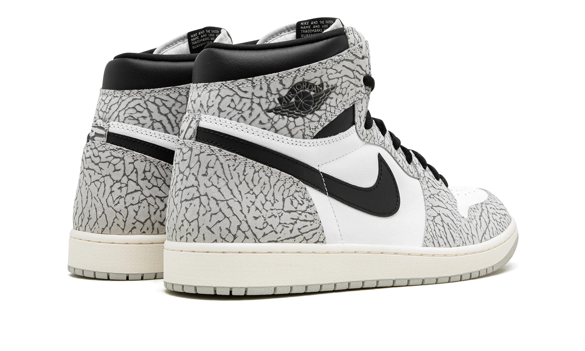 Flex Notch Air Jordan 1 High OG "White Cement"