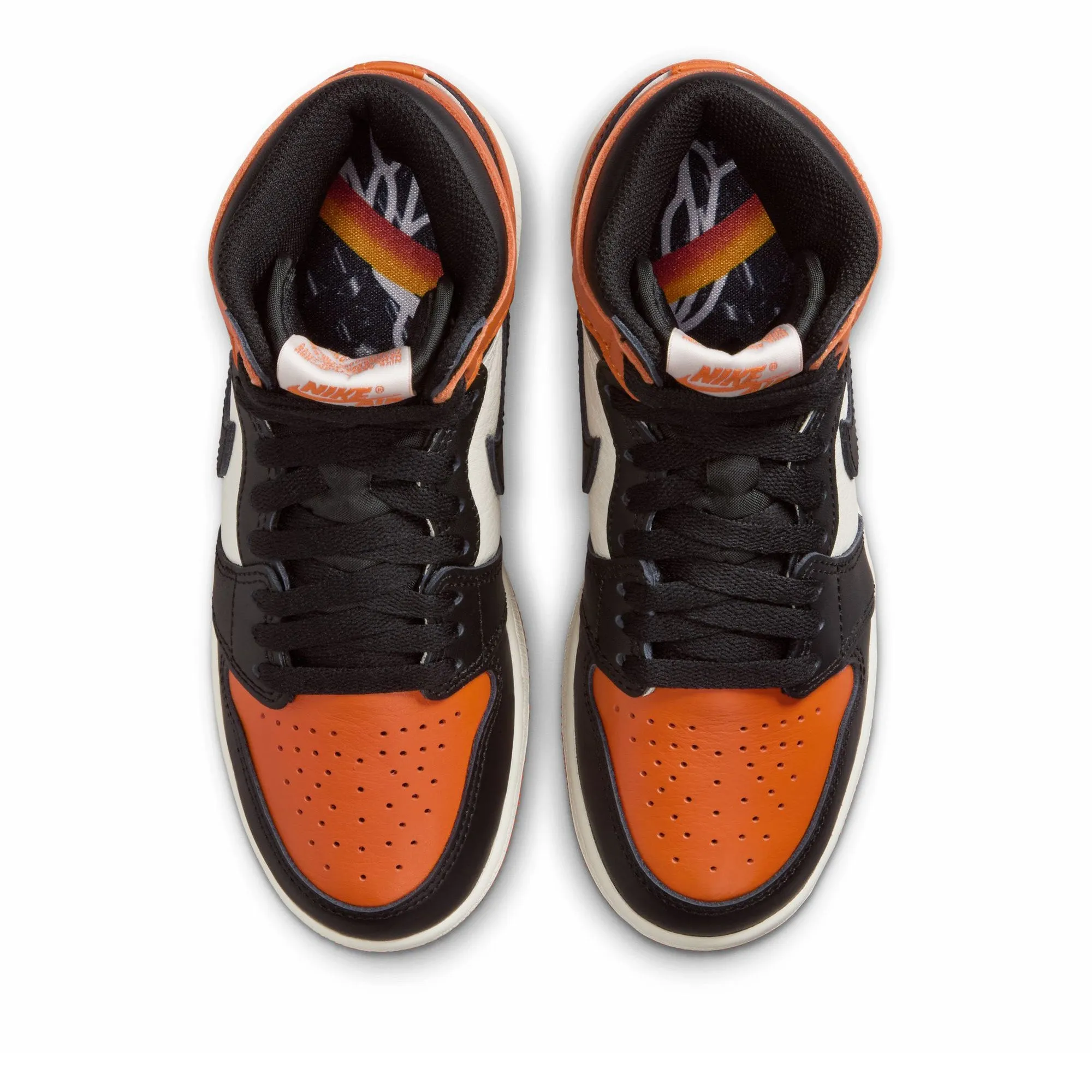 Lifestyle Choice Athletic Vibe Air Jordan 1 High OG 'Shattered Backboard' (GS) - Black/Starfish