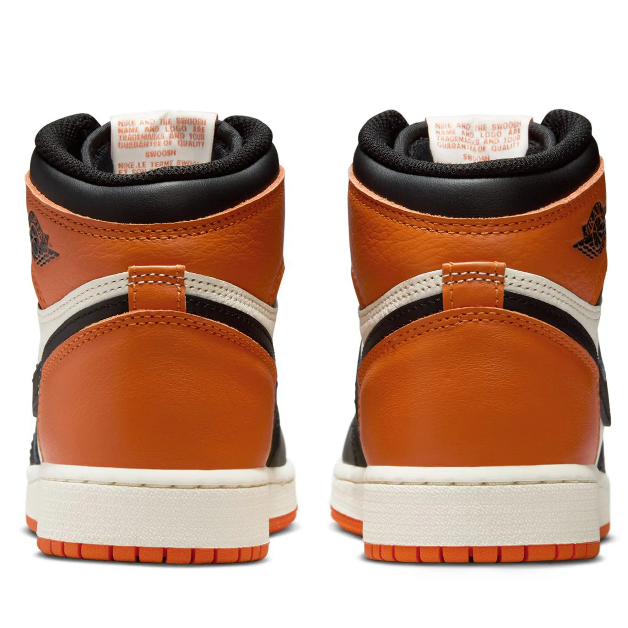 Canvas Air Jordan 1 High OG 'Shattered Backboard' (GS) - Black/Starfish