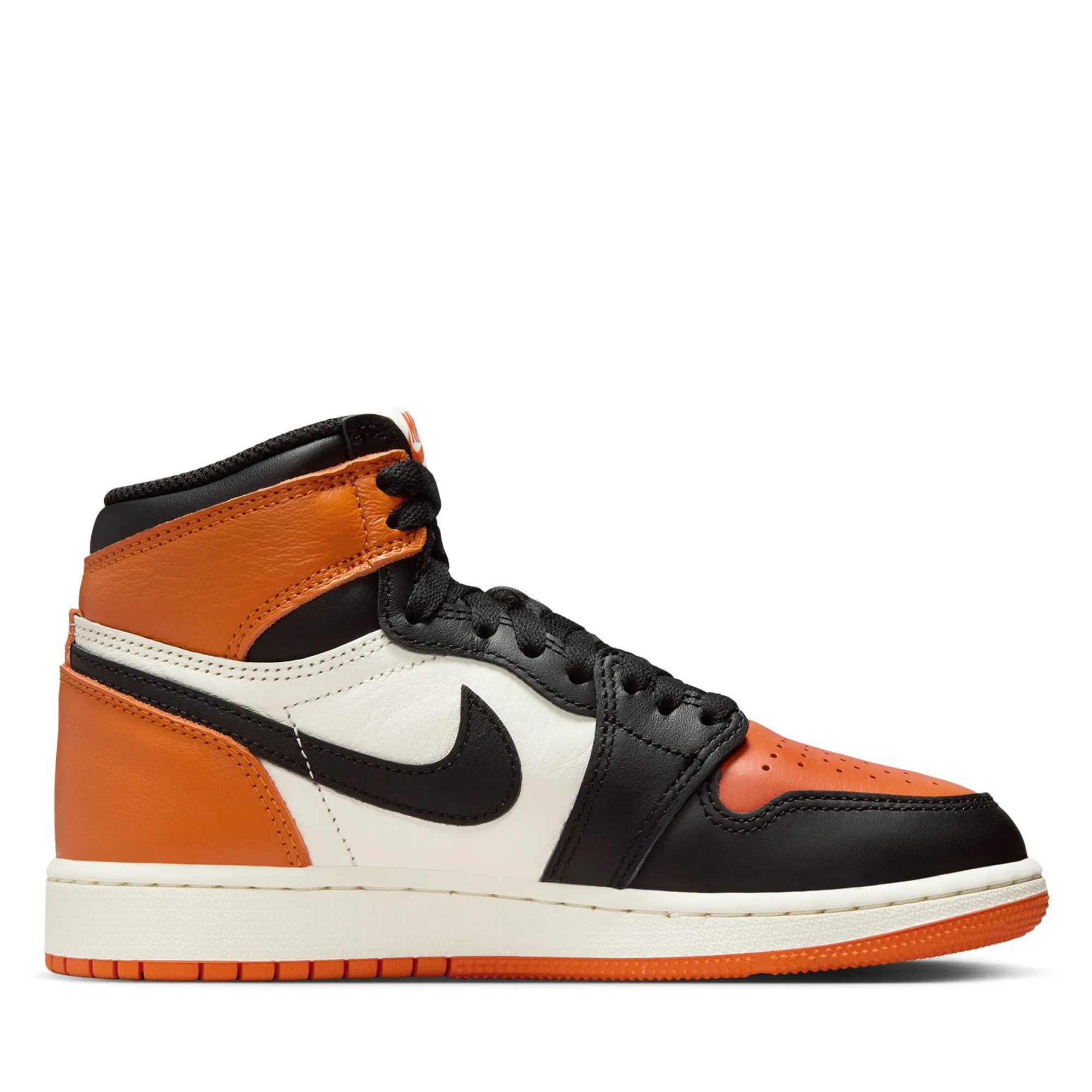 Air Jordan 1 High OG 'Shattered Backboard' (GS) - Black/Starfish Premium Comfort Step Fit