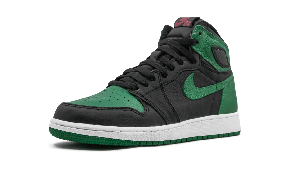 Shock Resistance Active Steps Air Jordan 1 High Retro GS "Pine Green Black"