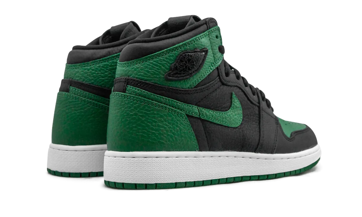 Trend-setting wear Gym Casual Air Jordan 1 High Retro GS "Pine Green Black"
