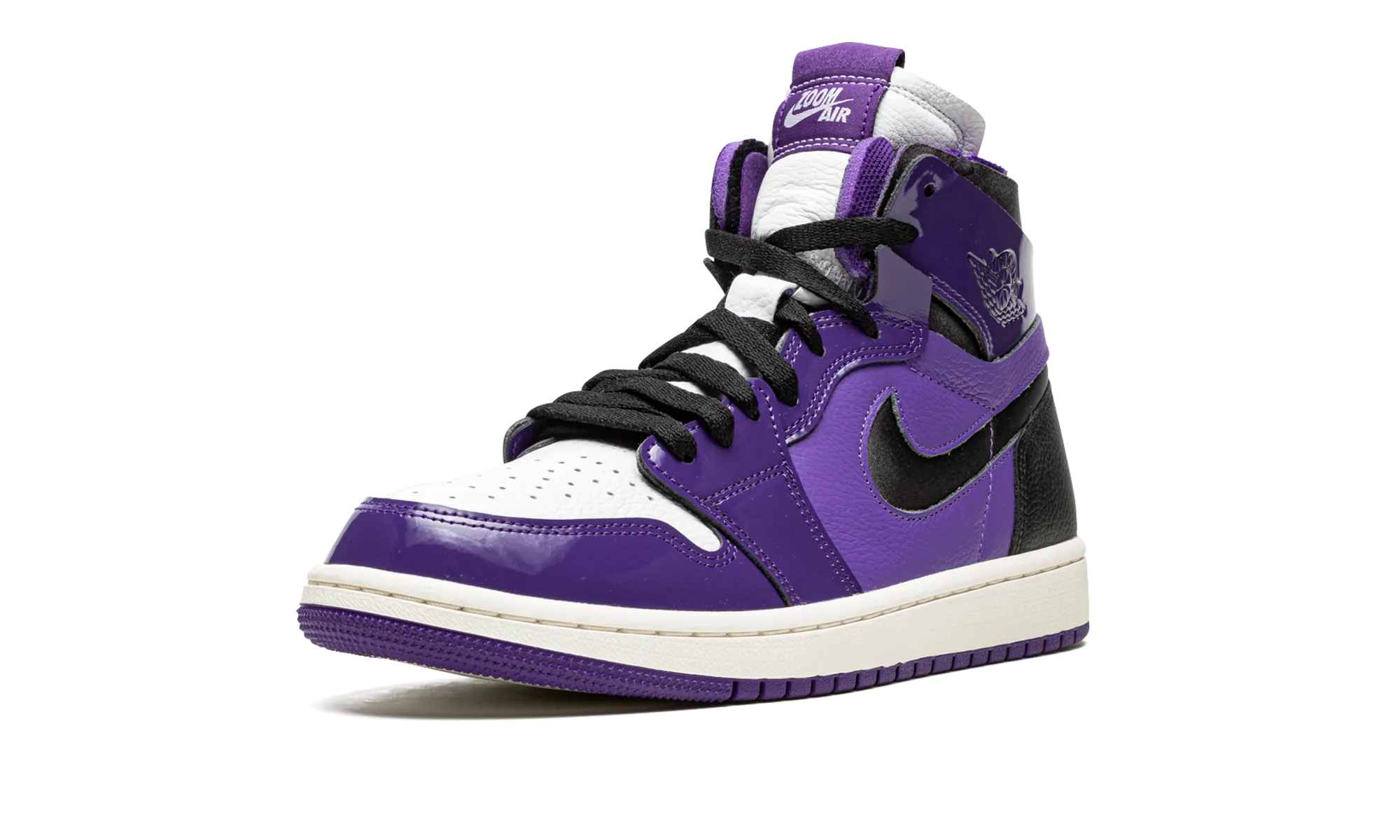 Stylish Sole Foldable Design AIR JORDAN 1 HIGH ZOOM CMFT WMNS "Purple Patent"