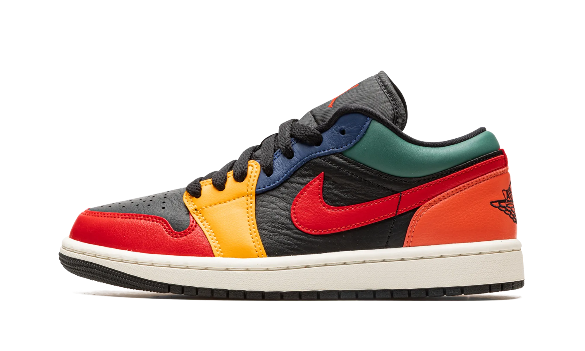 AIR JORDAN 1 LO SE WMNS "Black Multi-Color" Rubber Traction