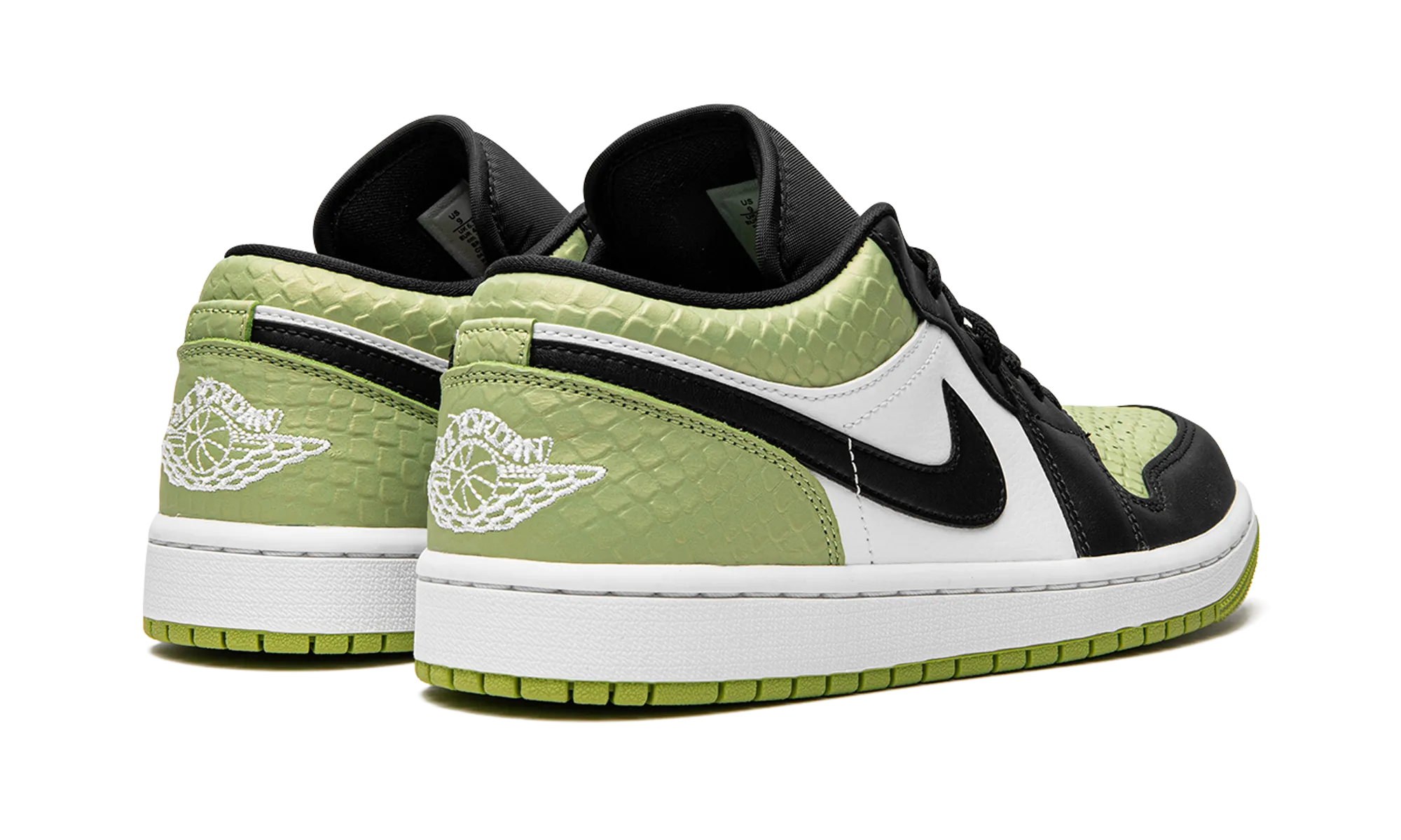 Refined touch Breathable Ventilation AIR JORDAN 1 LO SE WMNS "Vivid Green Snakeskin"
