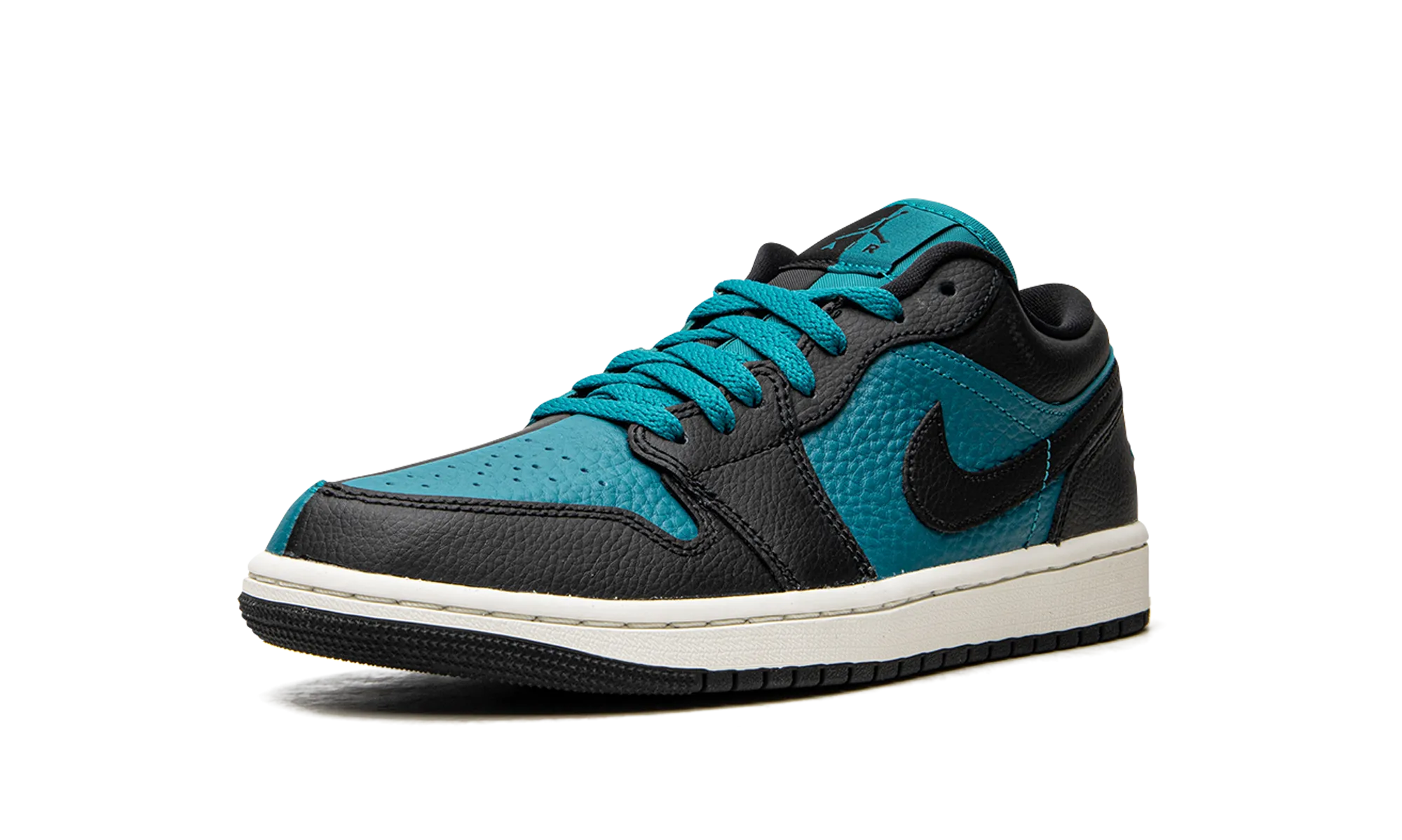 Flat Knit Texture Breathable Perforated Panels AIR JORDAN 1 LO SPLIT WMNS "Bright Spruce"