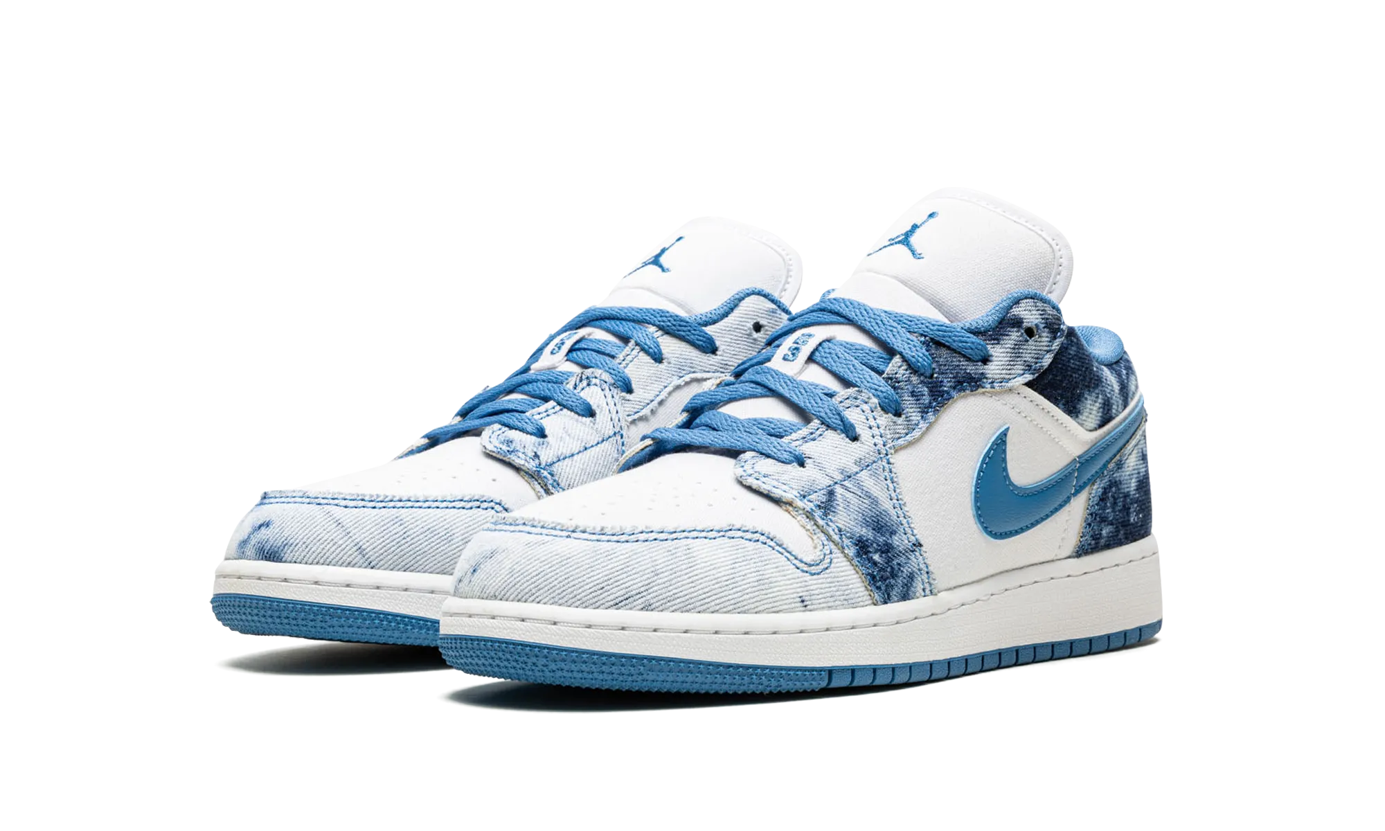 Fast Routine Pu Upper AIR JORDAN 1 LOW GS "Acid Wash Denim"