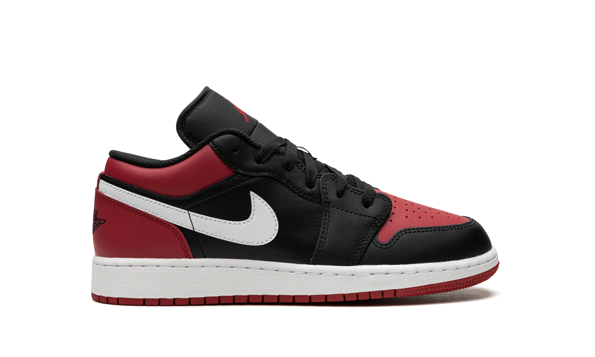 LaceUp Air Jordan 1 Low GS "Alternate Bred Toe"