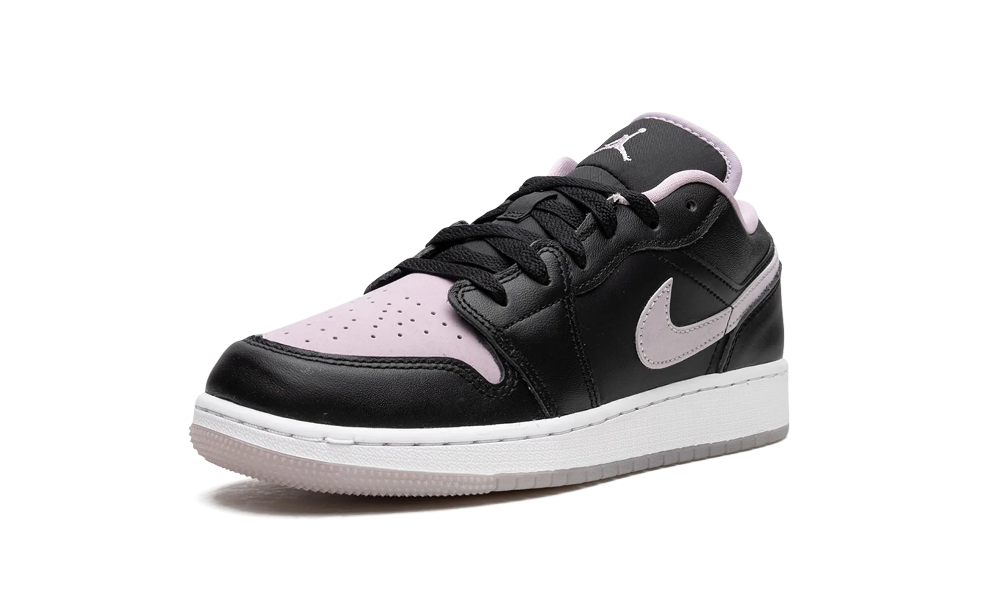 Air Jordan 1 Low GS "Black Iced Lilac" Grip Enhancement Sneaker Releases