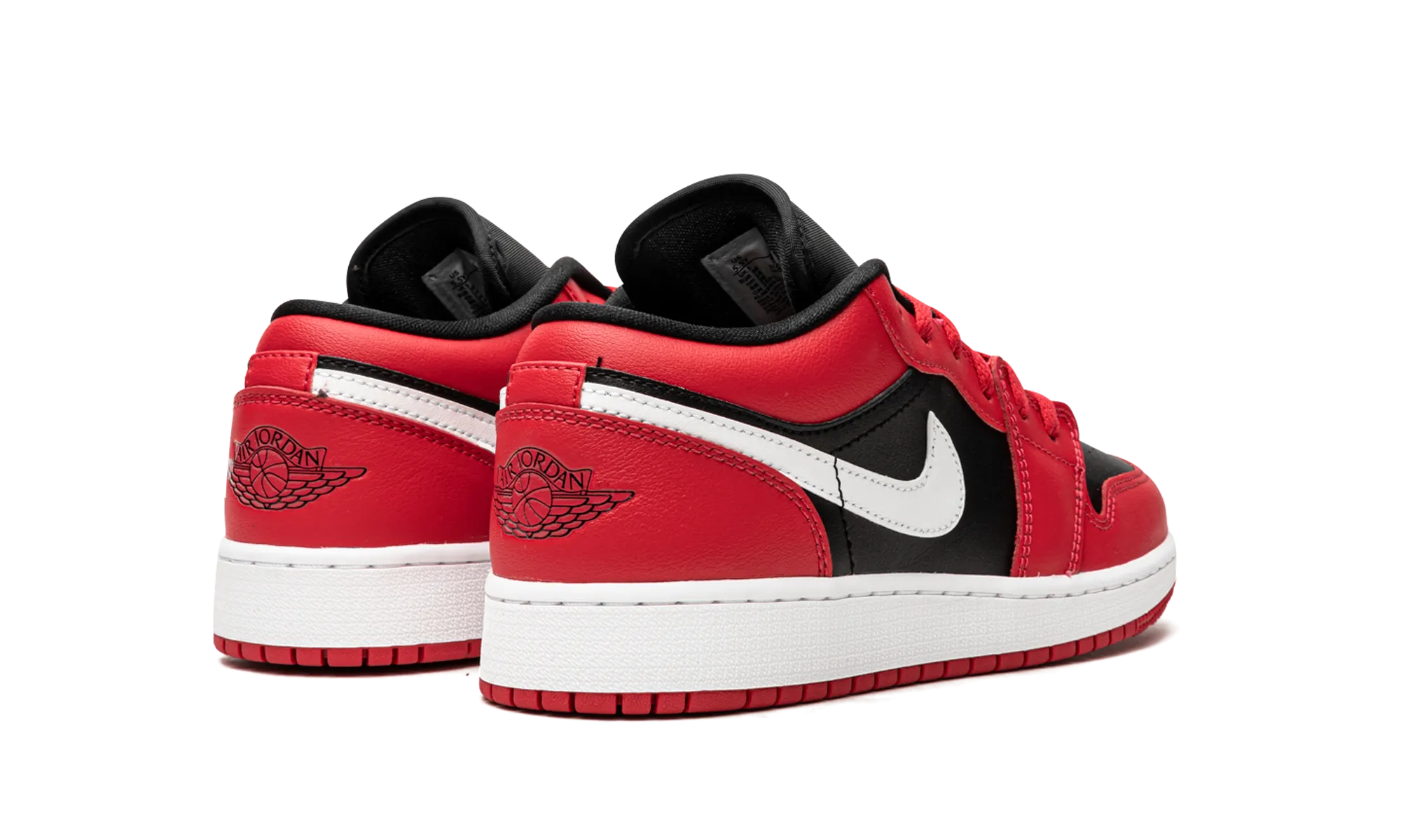 Breathable Airflow Supportive support Air Jordan 1 Low GS "Black / Very Berry"