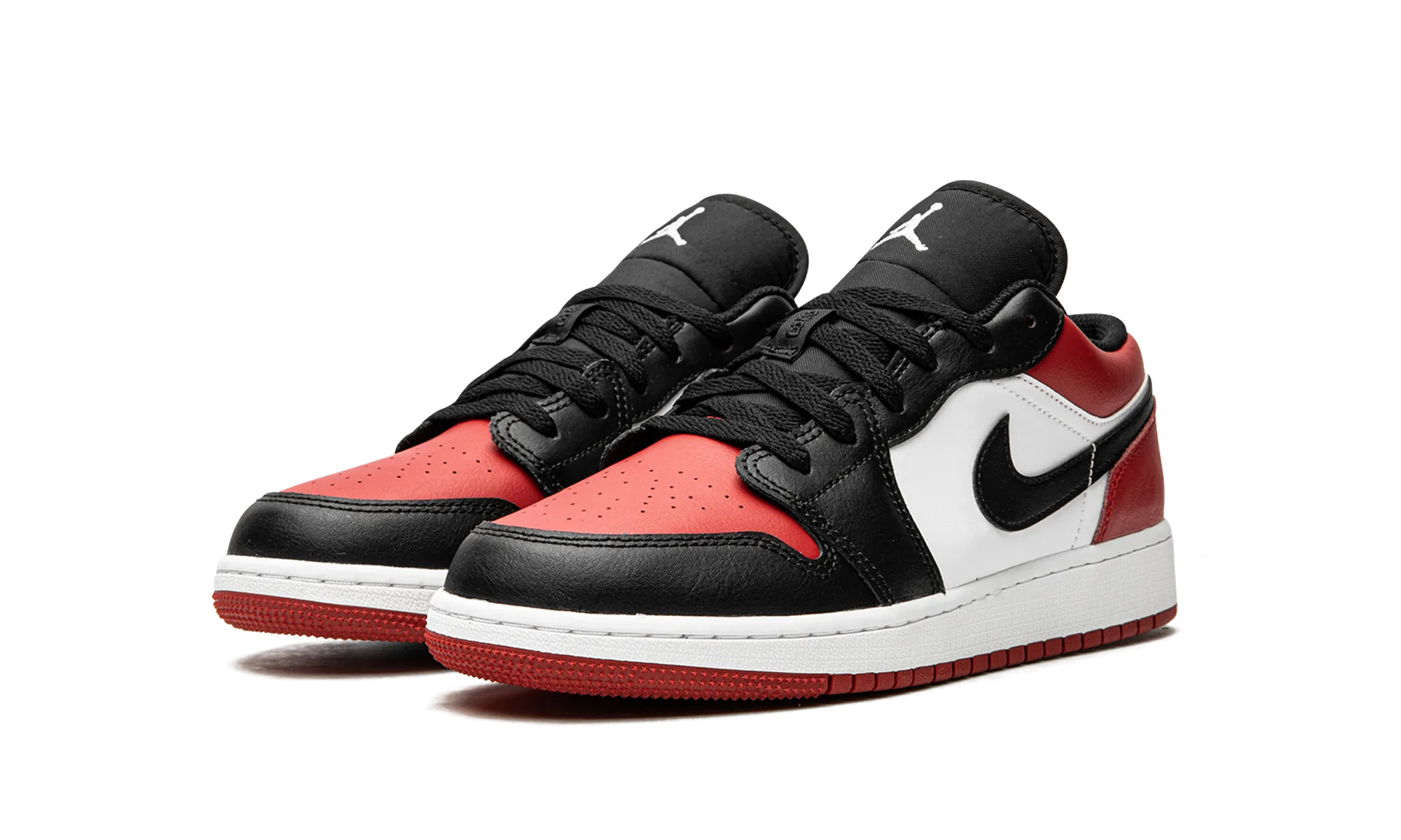 Air Jordan 1 Low GS "Bred Toe" Comfort Strapping