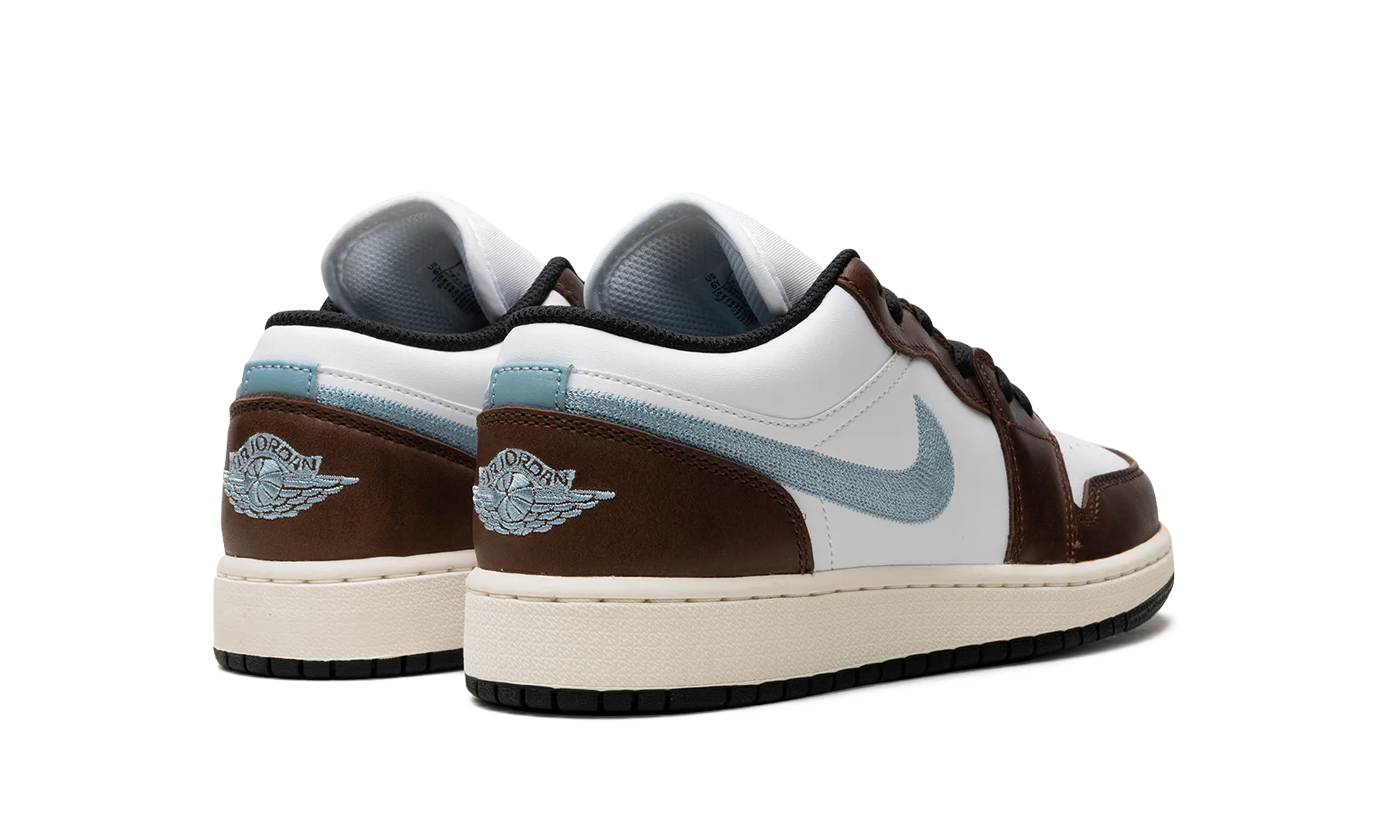 Airflow Ventilation Channels Air Jordan 1 Low GS "Brown White Blue"