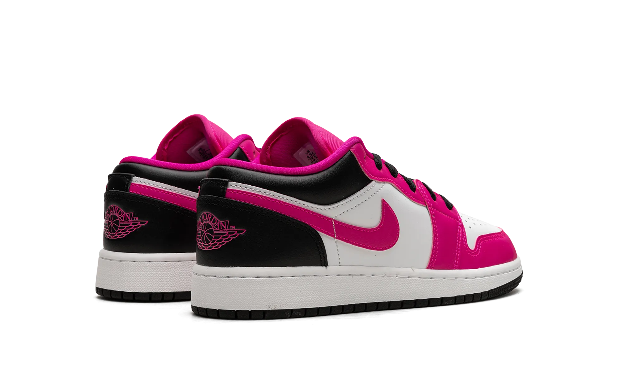Air Jordan 1 Low GS "Fierce Pink" Asymmetric Lacing