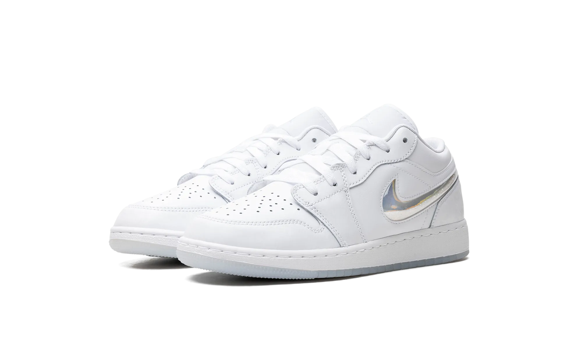 Comfort Padding System Air Jordan 1 Low GS "Glitter Swoosh"