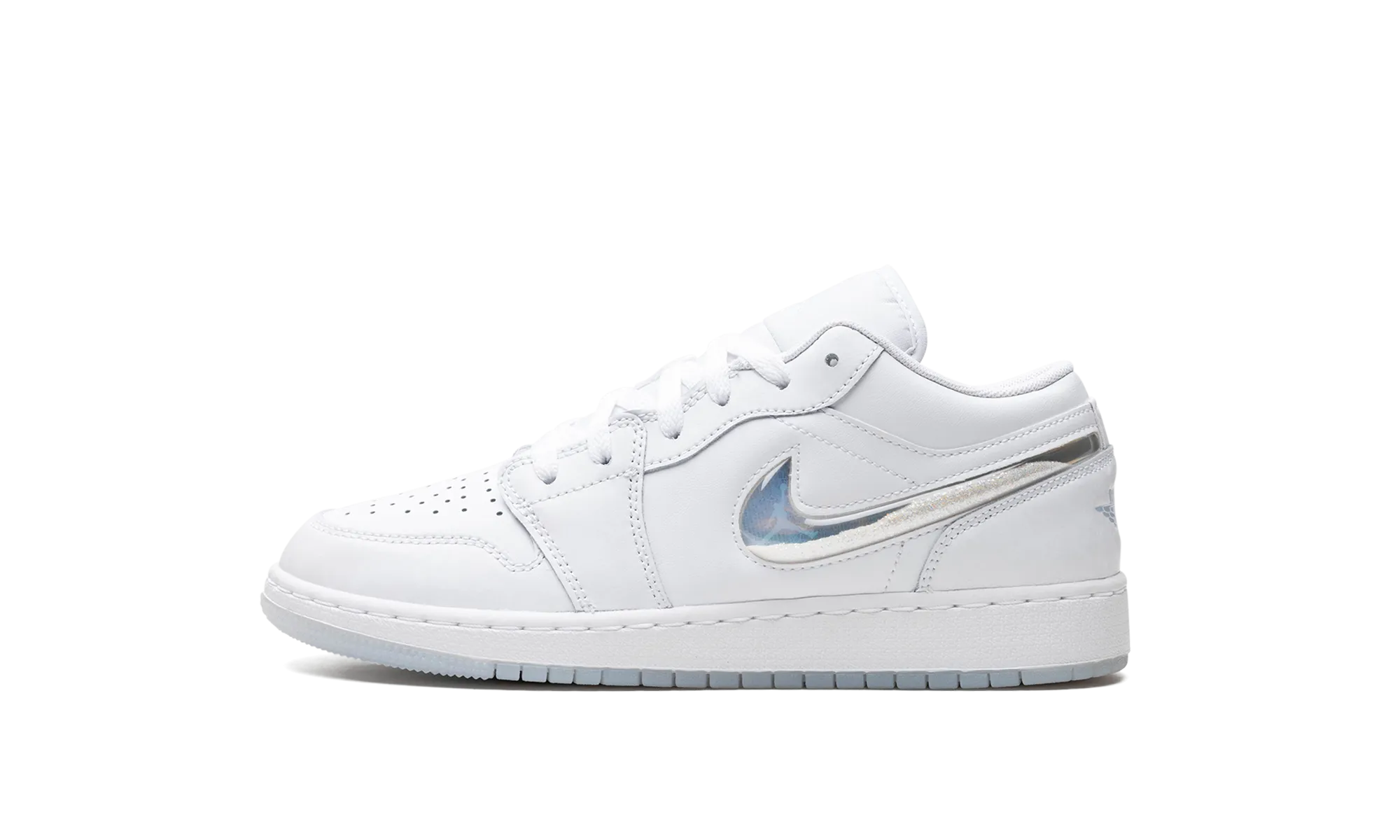 Machine Washable Fabric Air Jordan 1 Low GS "Glitter Swoosh"