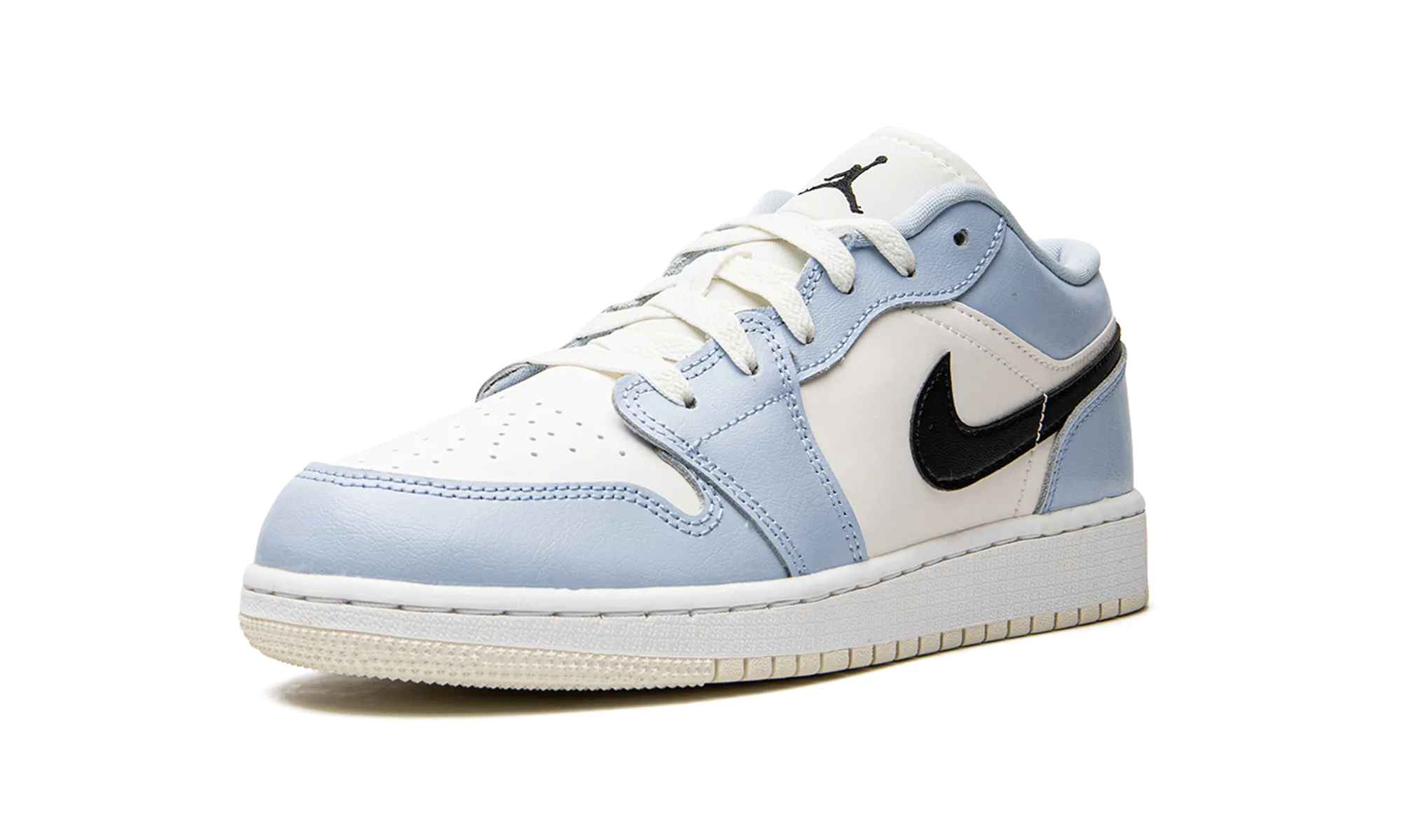 Air Jordan 1 Low GS "Ice Blue" Retro-inspired Heat Sealed Reinforcements