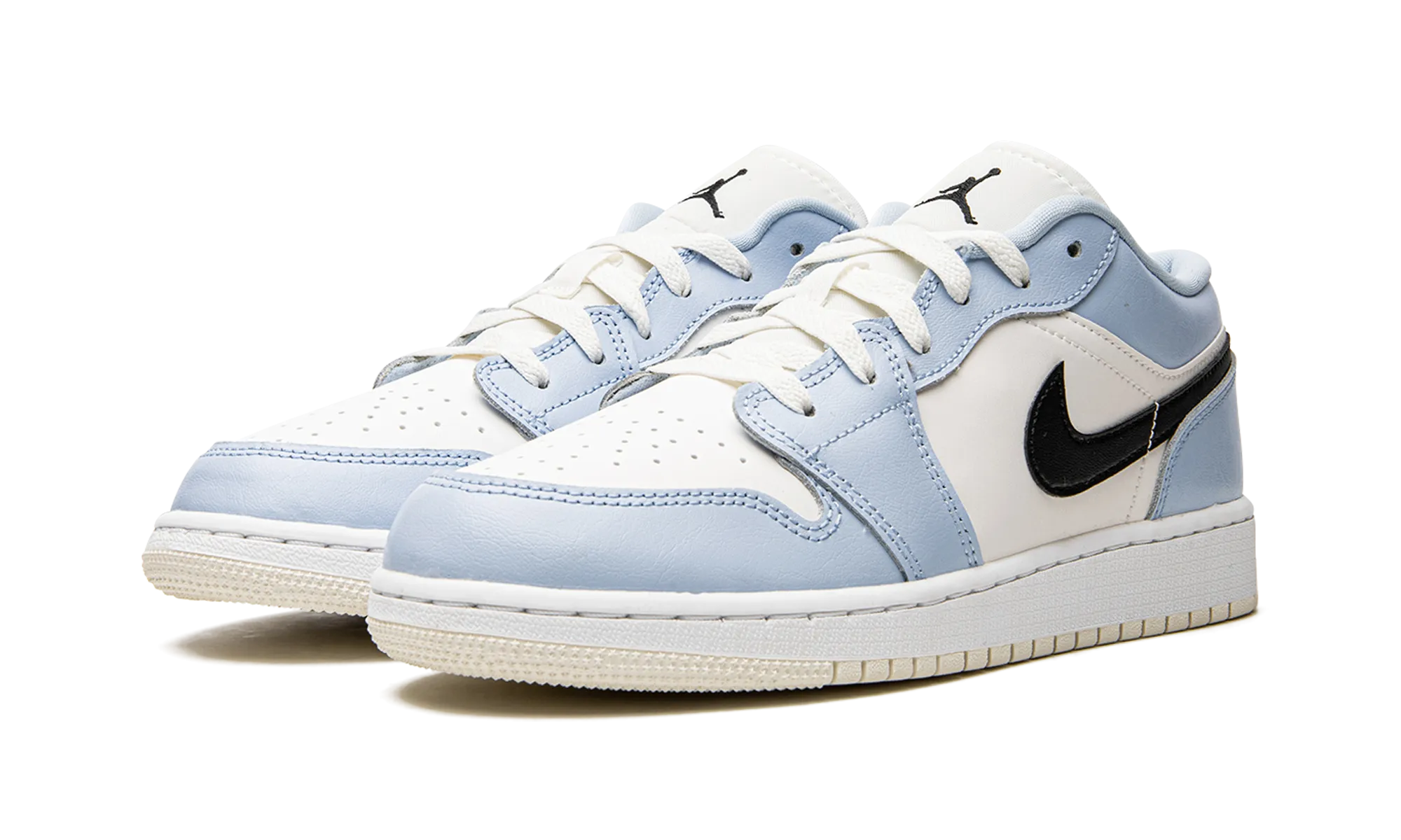 Torsional Stability Feature Ready Motion Air Jordan 1 Low GS "Ice Blue"