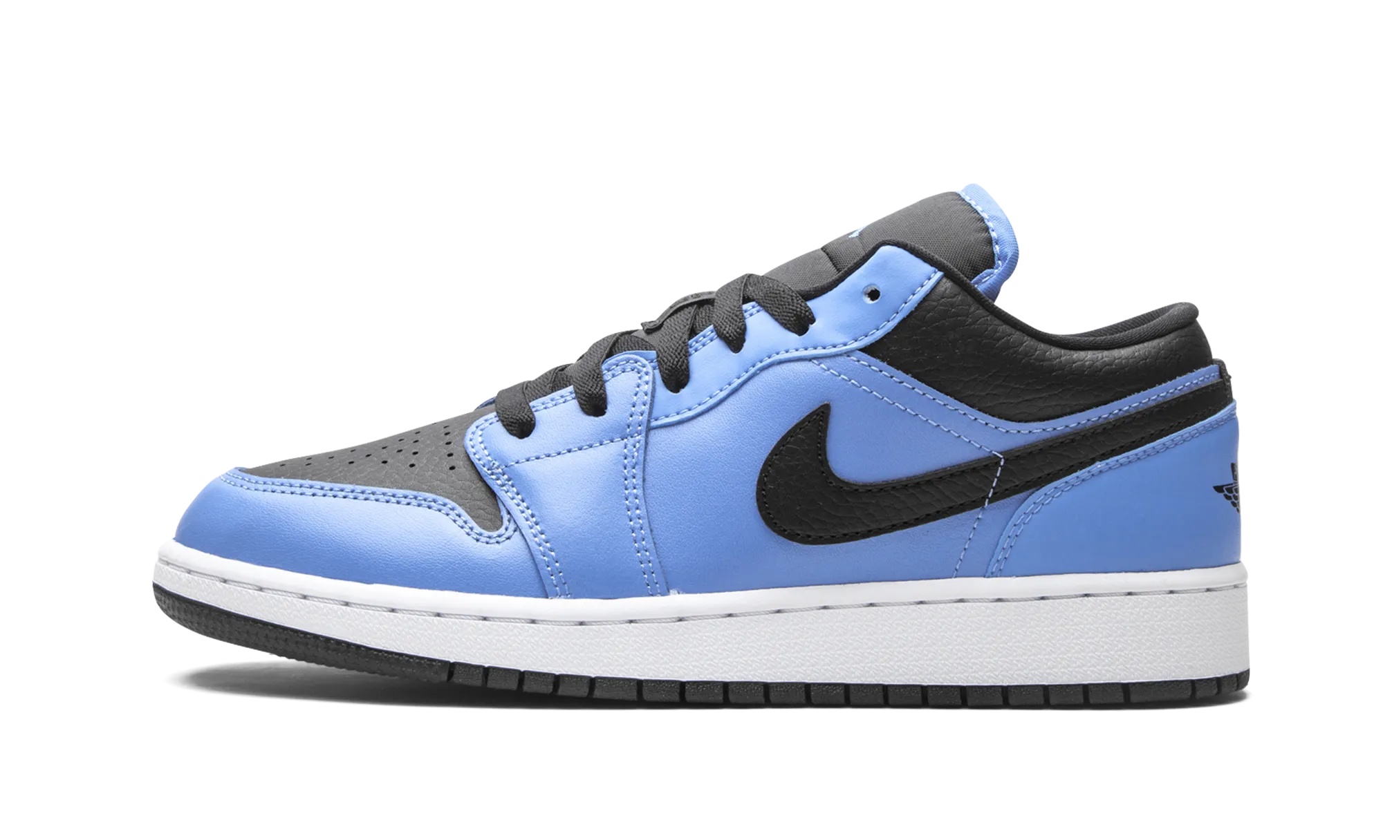 Weekend Casual Move Natural Air Jordan 1 Low GS "University Blue / Black"