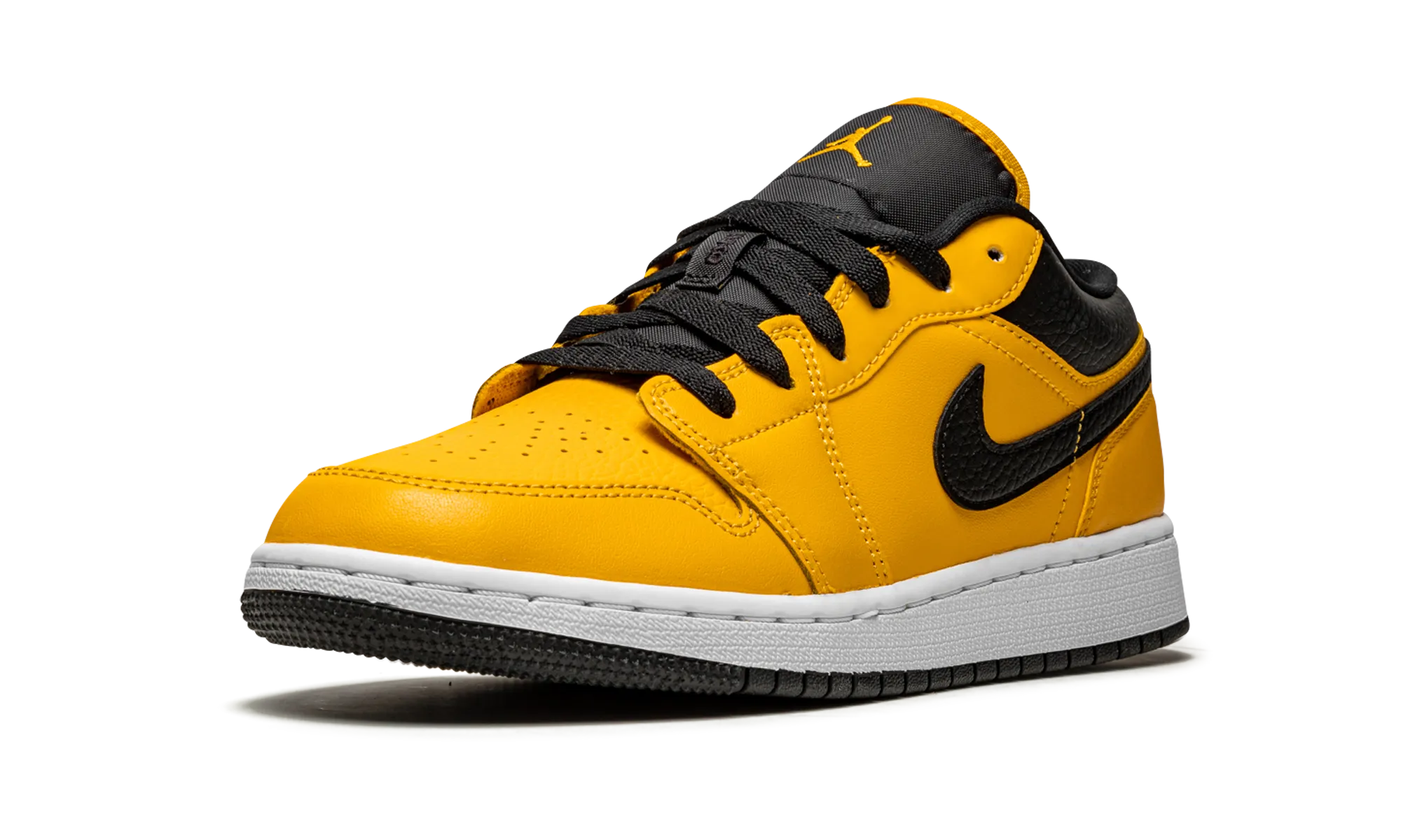 Air Jordan 1 Low GS "University Gold / Black" Anti Static Material Structured Fit