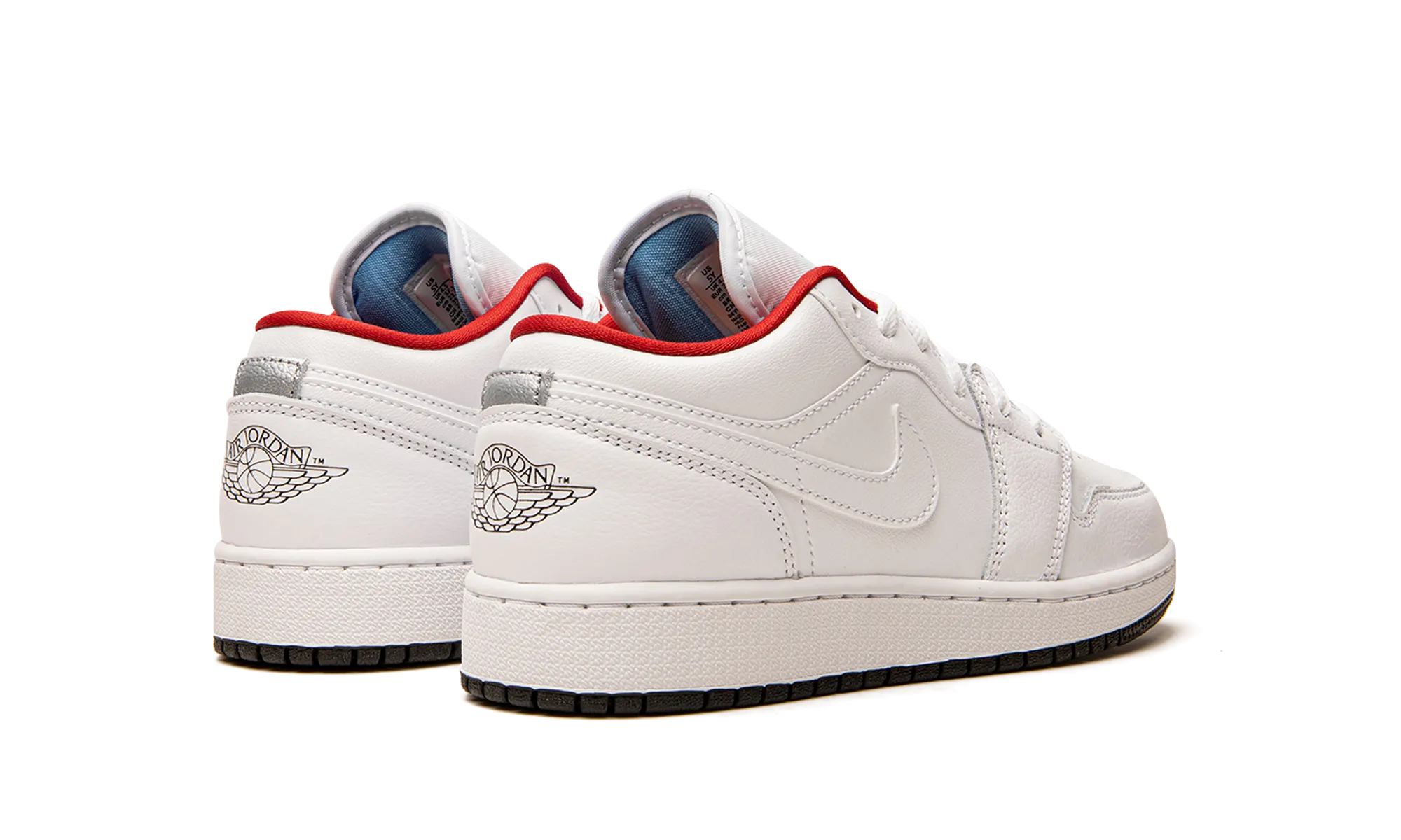 Breathable Knit Uppers Fashion-forward comfort Air Jordan 1 Low GS "White / Red"